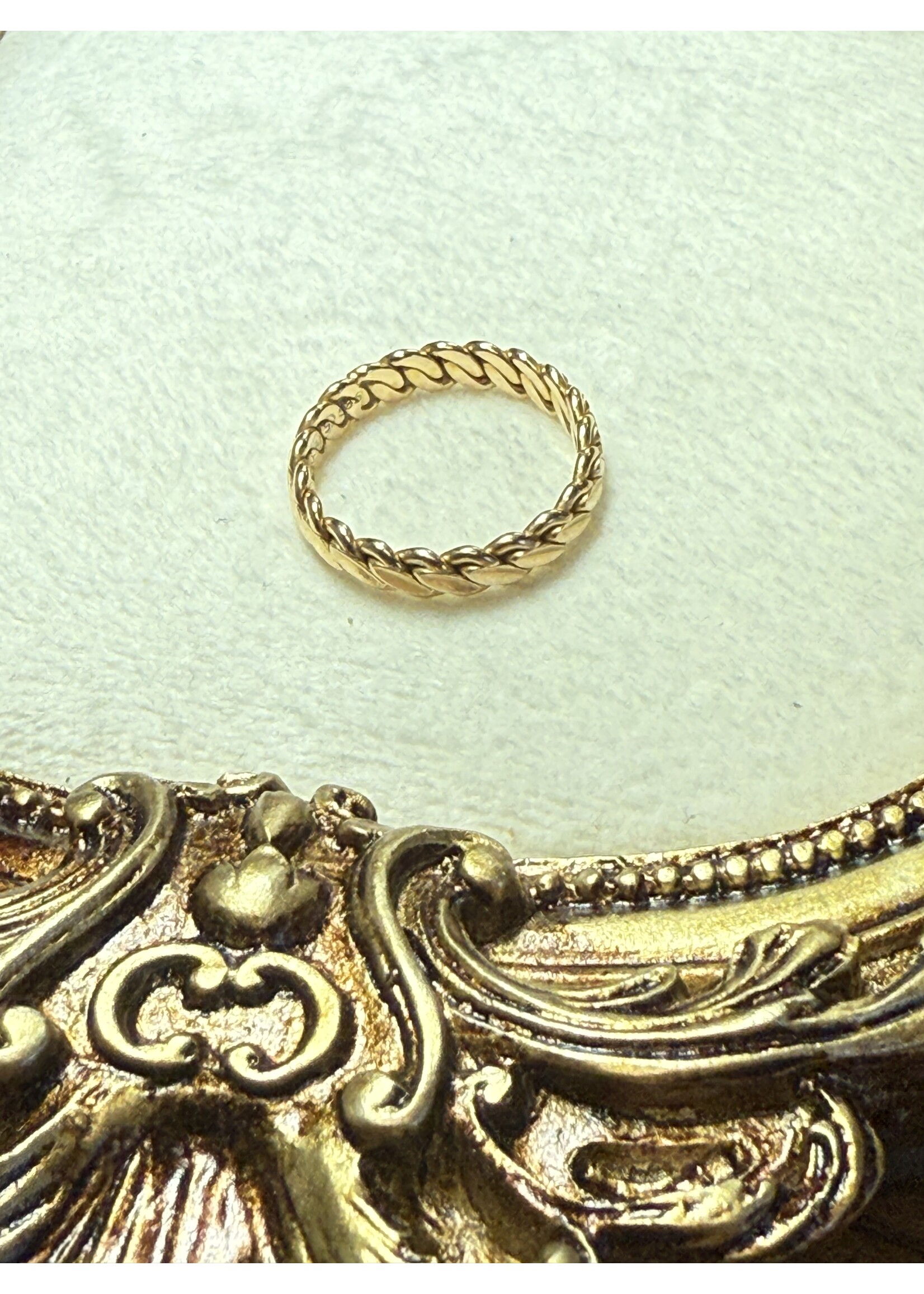 Vintage & Occasion Geelgouden Burma ring 14k - maat 16.5