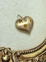 Vintage & Occasion Geelgouden 14k  hanger hart met maan en sterren