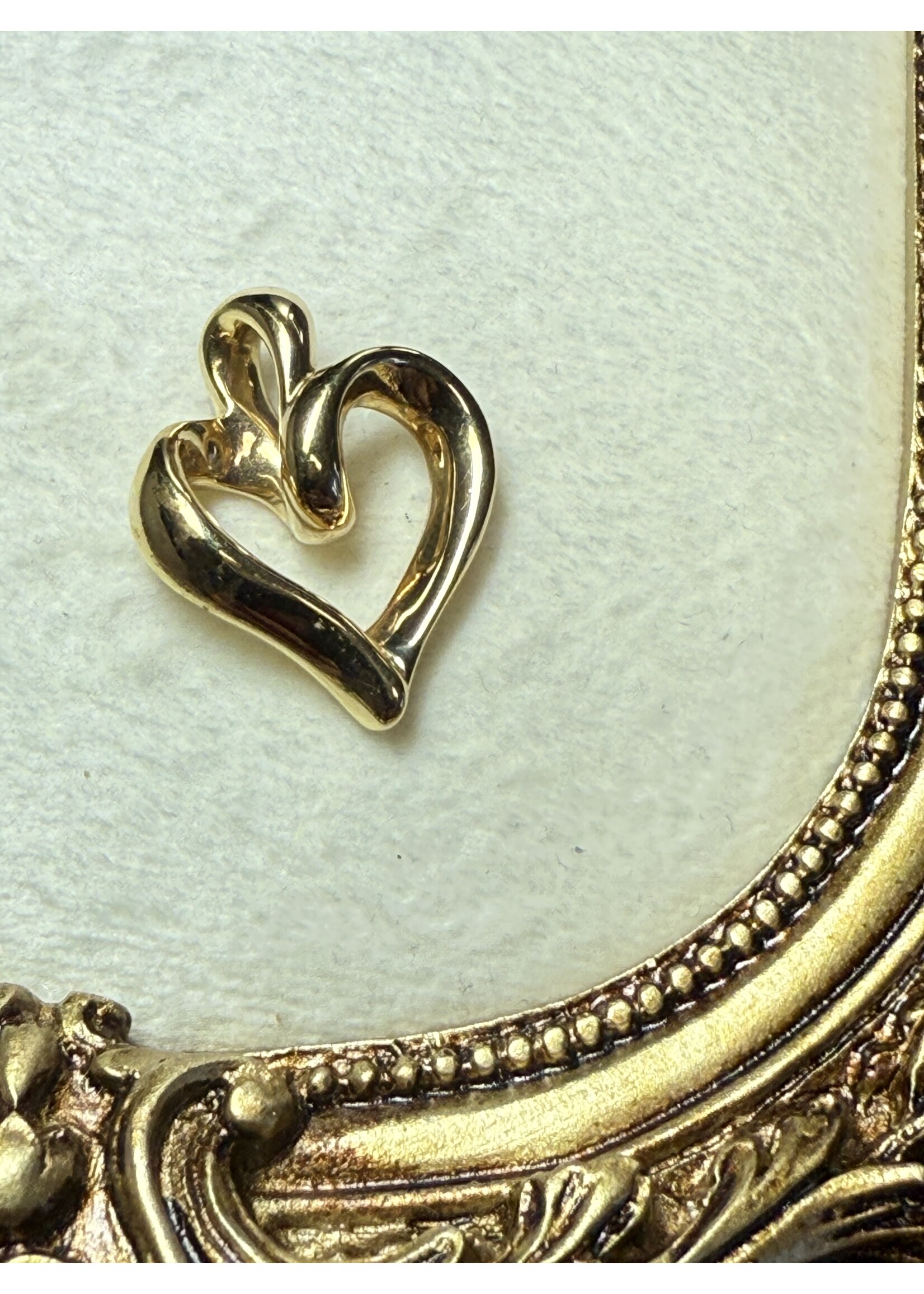 Vintage & Occasion Geelgouden hanger hart 14 k