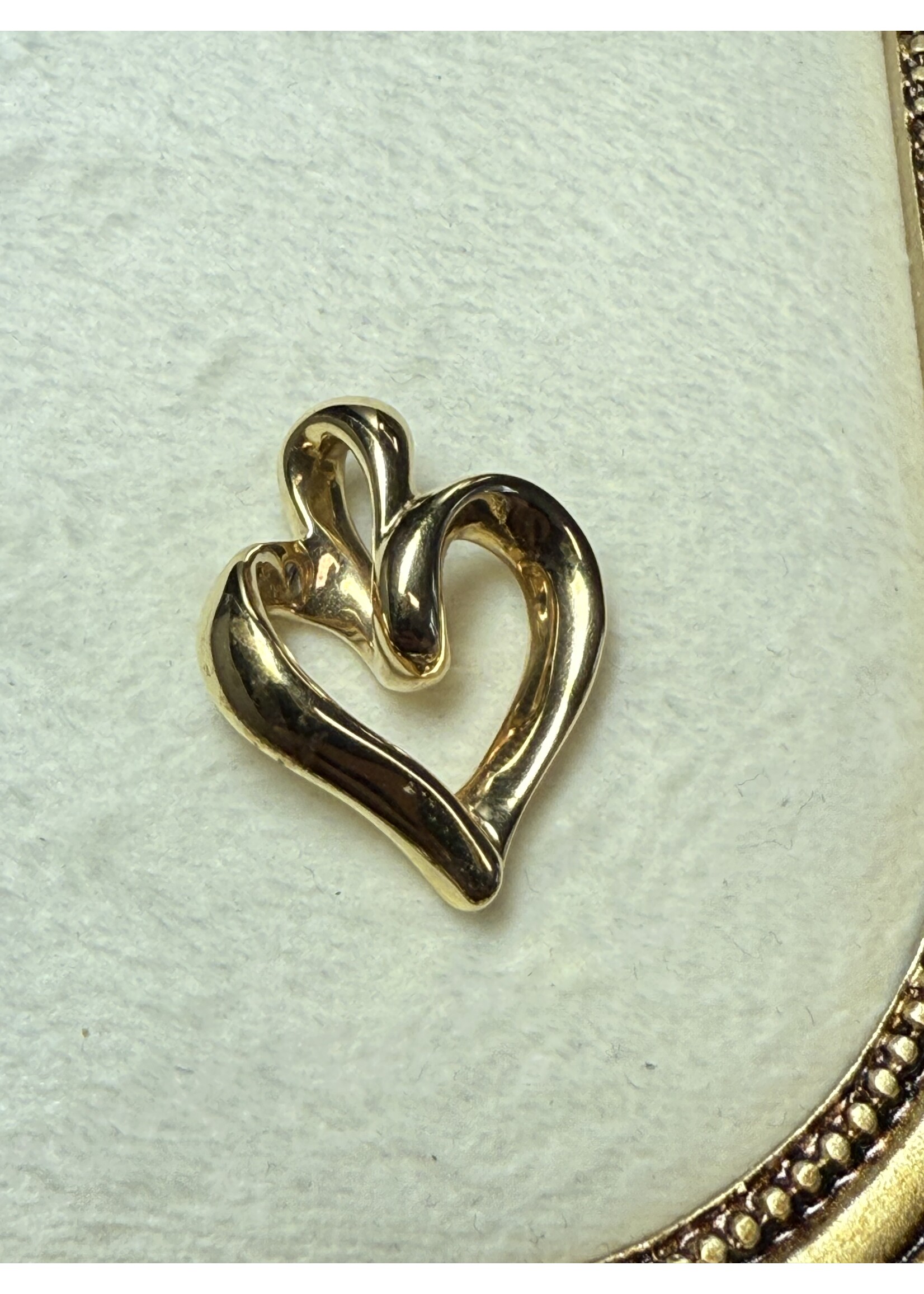 Vintage & Occasion Geelgouden hanger hart 14 k
