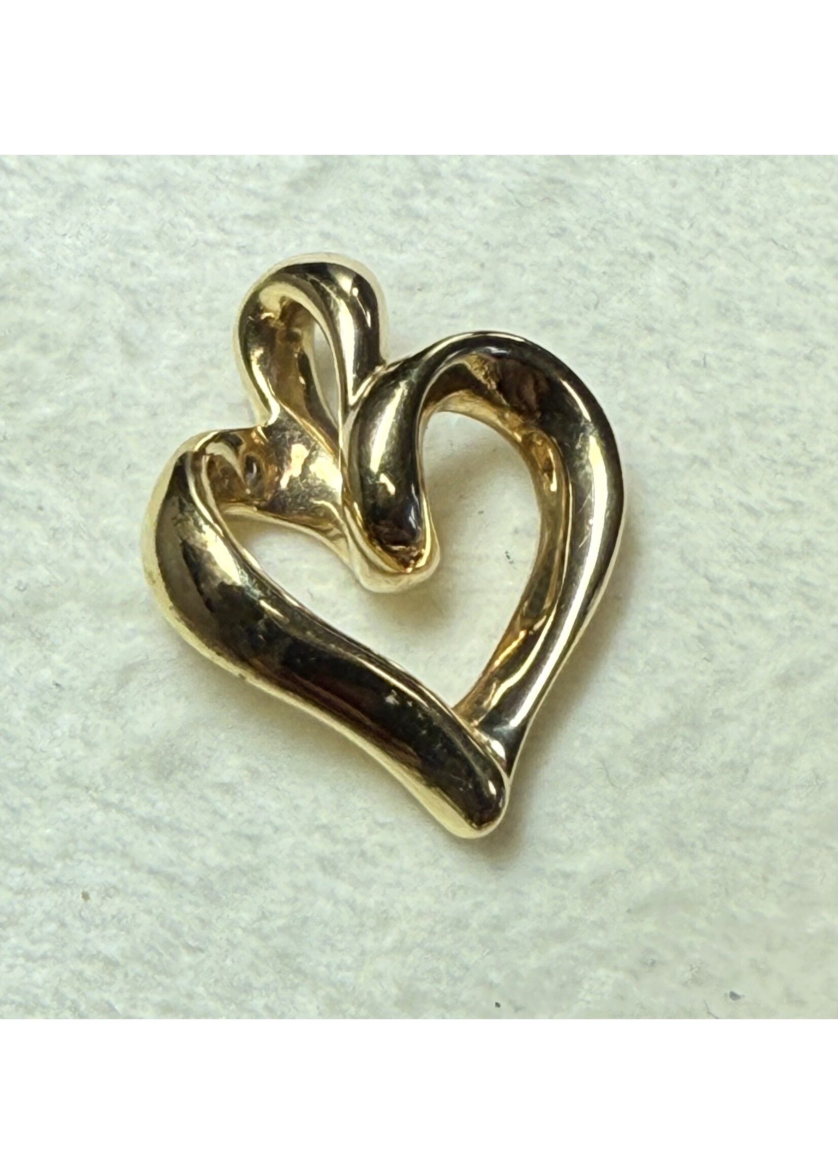 Vintage & Occasion Geelgouden hanger hart 14 k