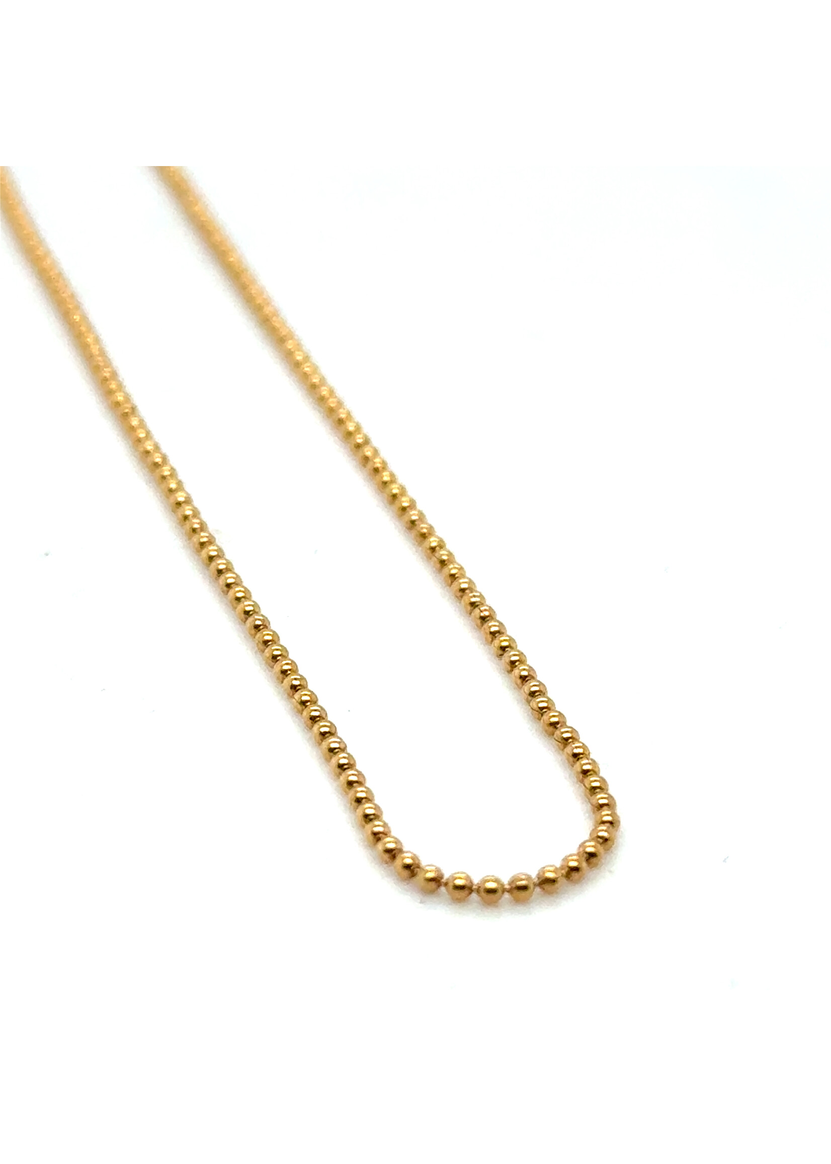 Vintage & Occasion Geelgouden balletjes collier 18k - lengte 40 cm