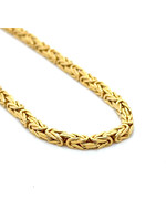 Vintage & Occasion Geelgouden  14k koningsketting - lengte 50 cm doorsnee 2.5 mm
