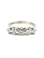 Vintage & Occasion Witgouden 14k  ring met briljant 0.81 ct - maat 16.5