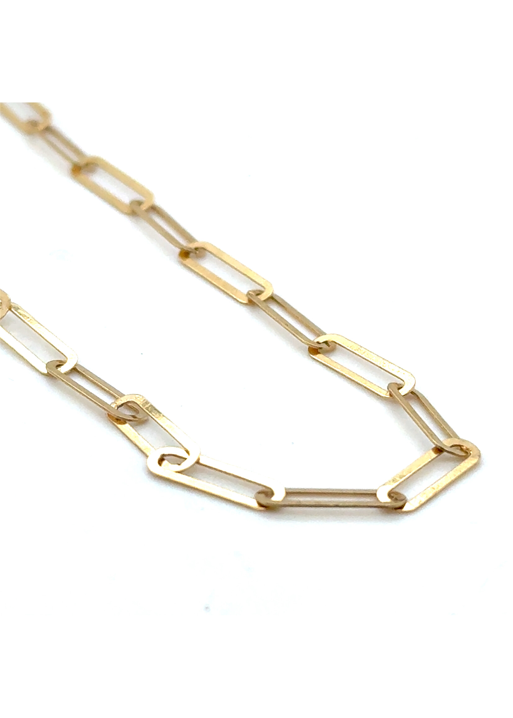 Vintage & Occasion Geelgouden schakelcollier 18k - lengte 45 cm