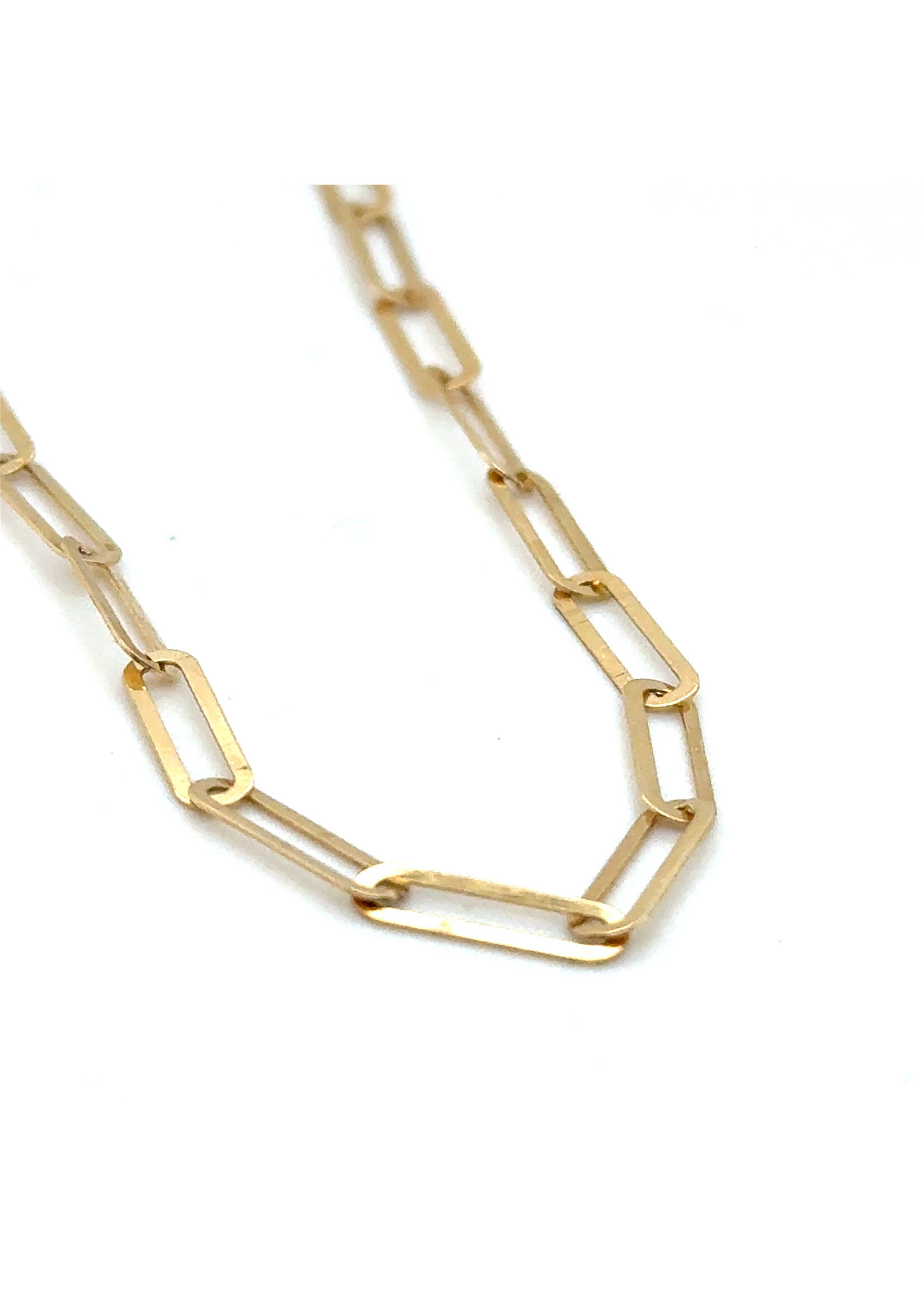 Vintage & Occasion Geelgouden schakelcollier 18k - lengte 45 cm