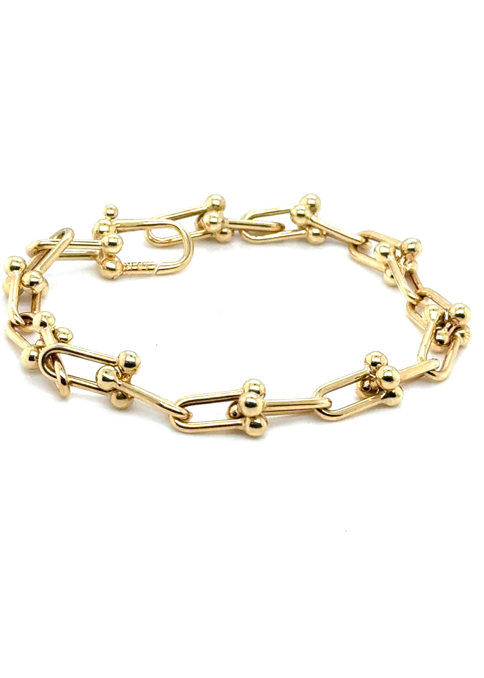 Vintage & Occasion Geelgouden armband 18 k schakels - lengte 19 cm