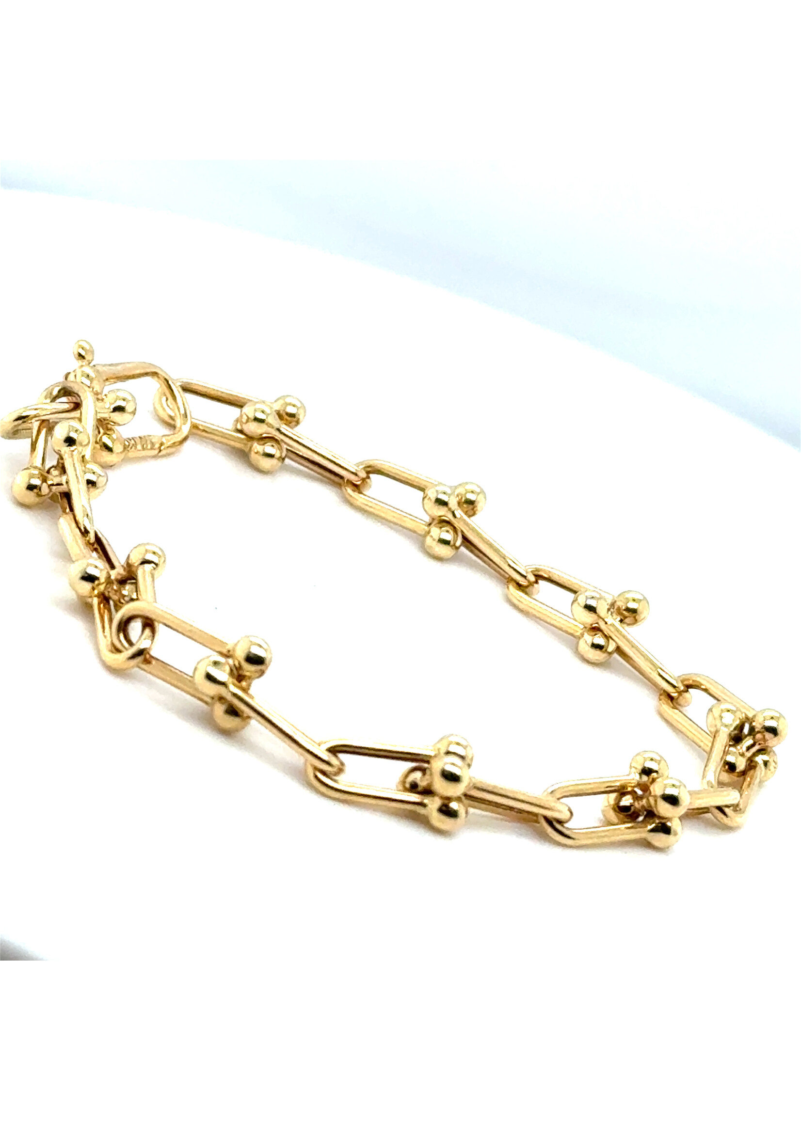 Vintage & Occasion Geelgouden armband 18 k schakels - lengte 19 cm