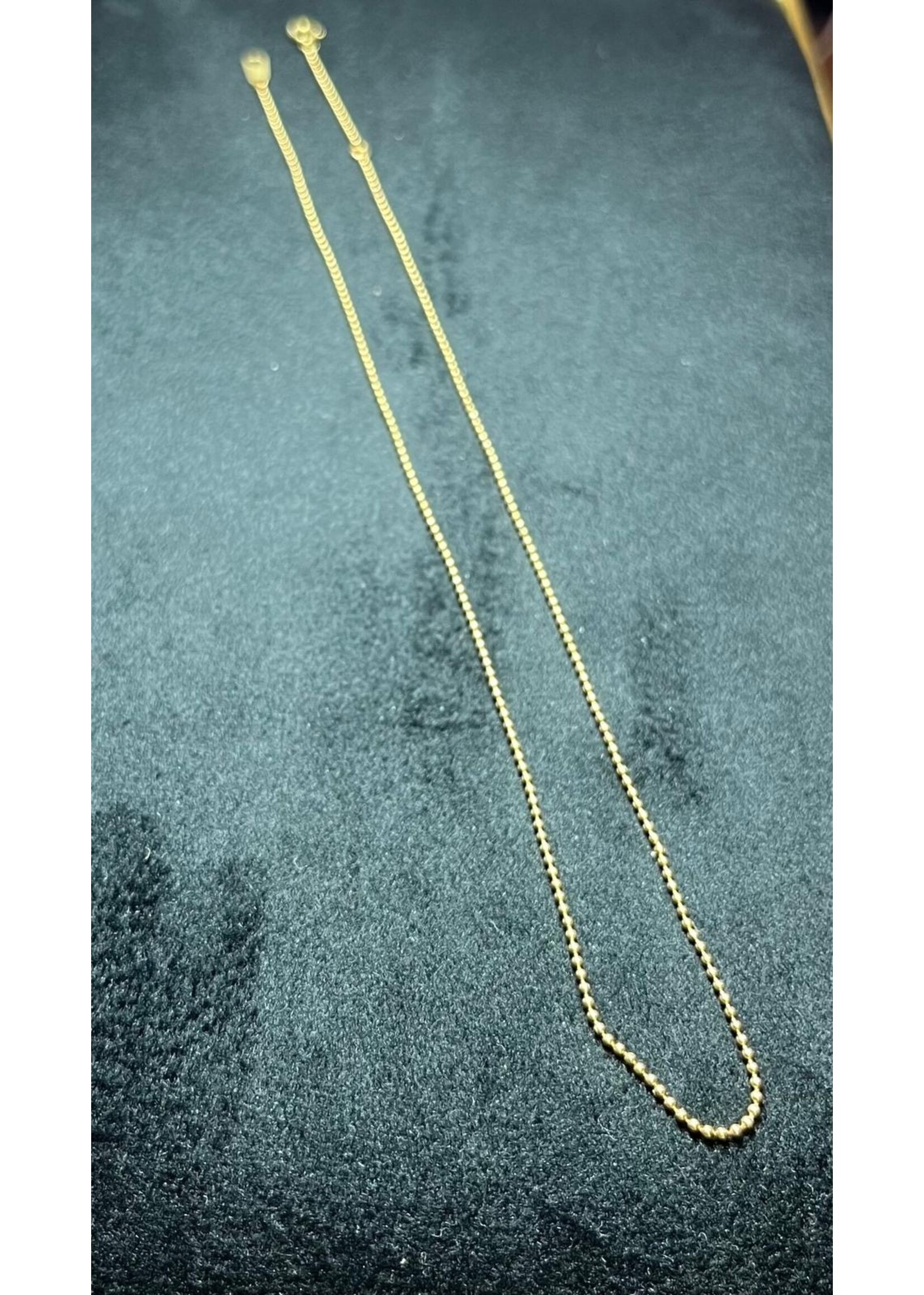 Vintage & Occasion Geelgouden balletjes collier 18k - lengte 40 cm