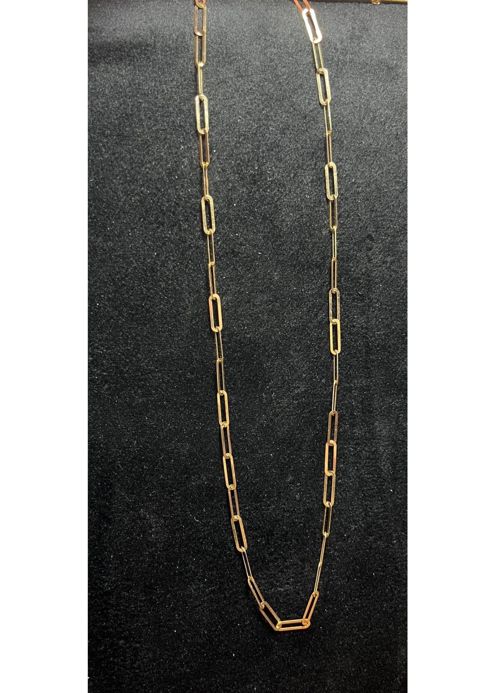 Vintage & Occasion Geelgouden schakelcollier 18k - lengte 45 cm