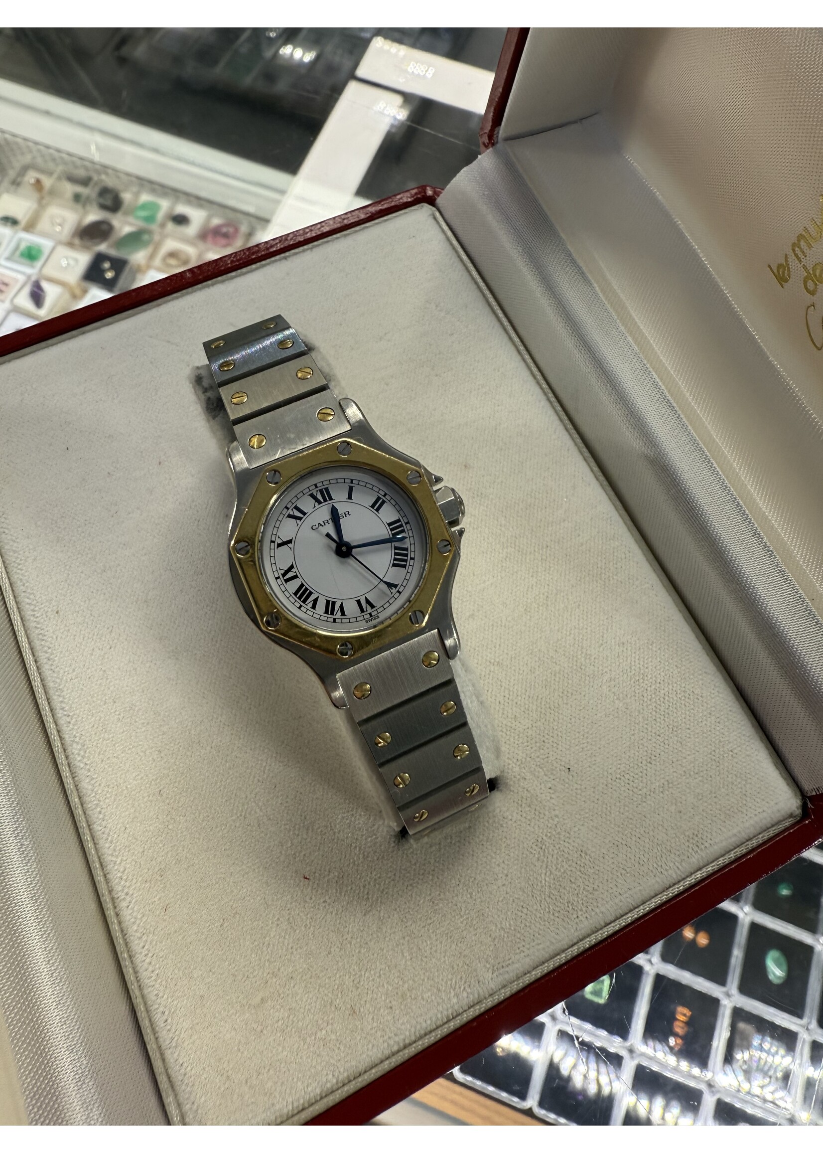 Vintage & Occasion Cartier santos octagon dames model