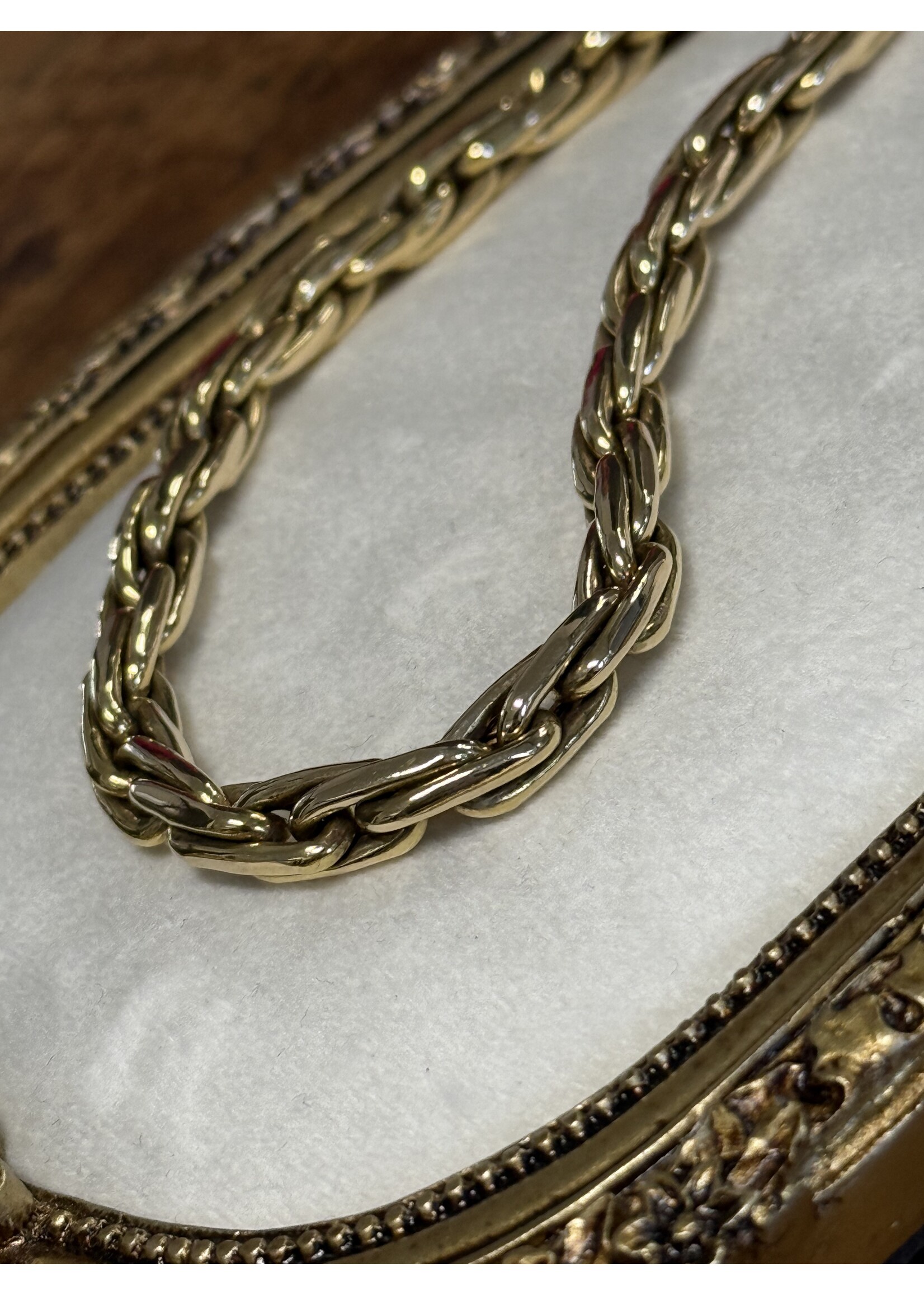 Vintage & Occasion Geelgouden collier 14 k - lengte 45 cm