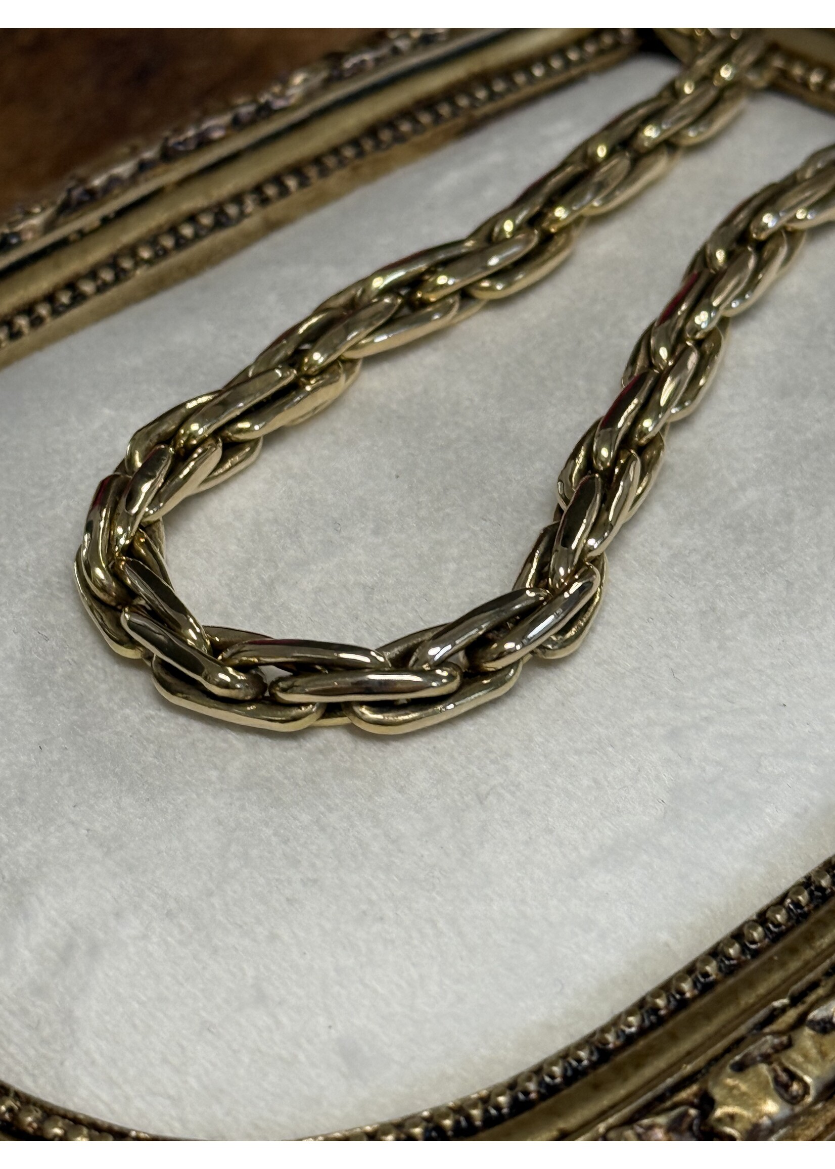Vintage & Occasion Geelgouden collier 14 k - lengte 45 cm
