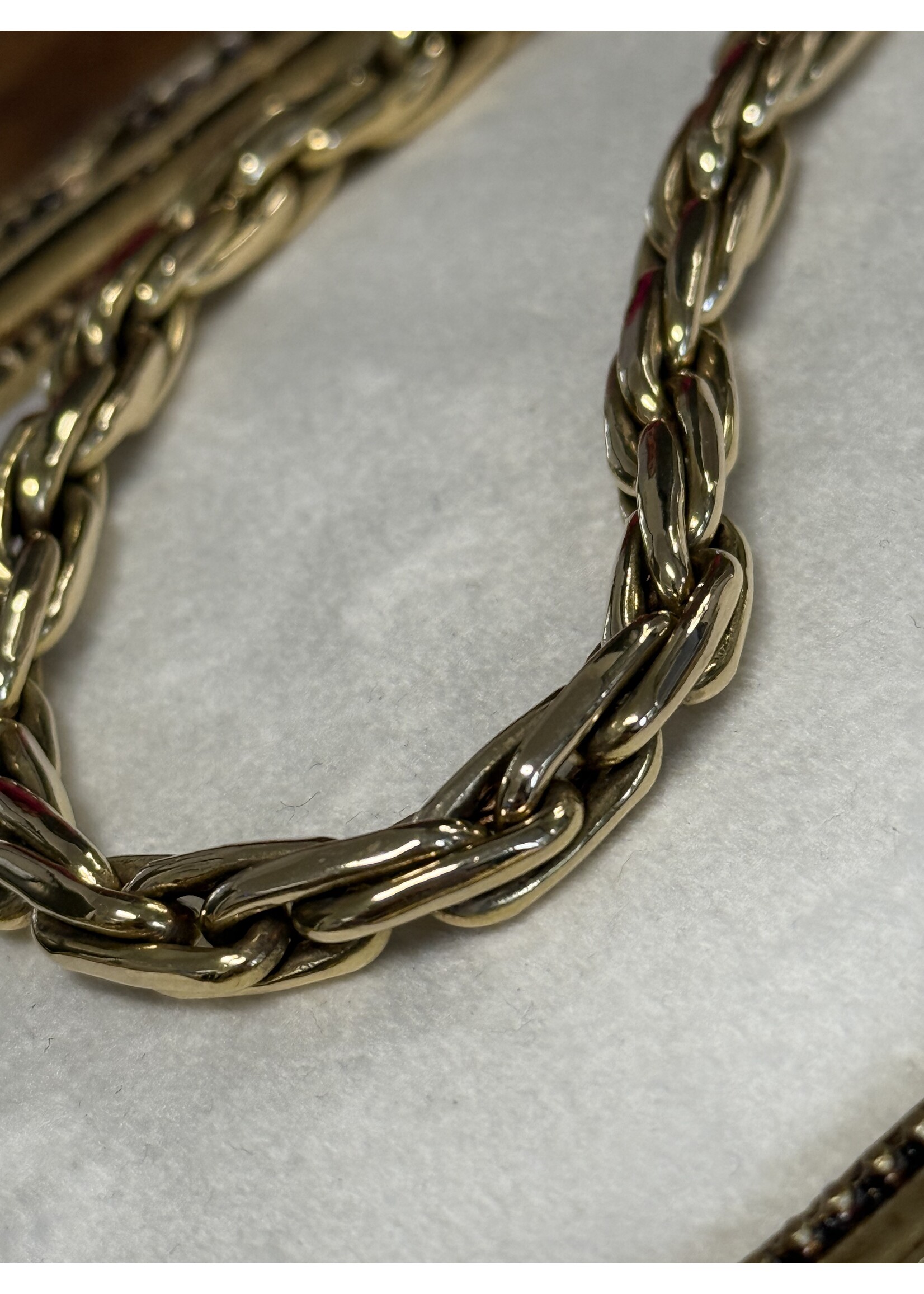 Vintage & Occasion Geelgouden collier 14 k - lengte 45 cm