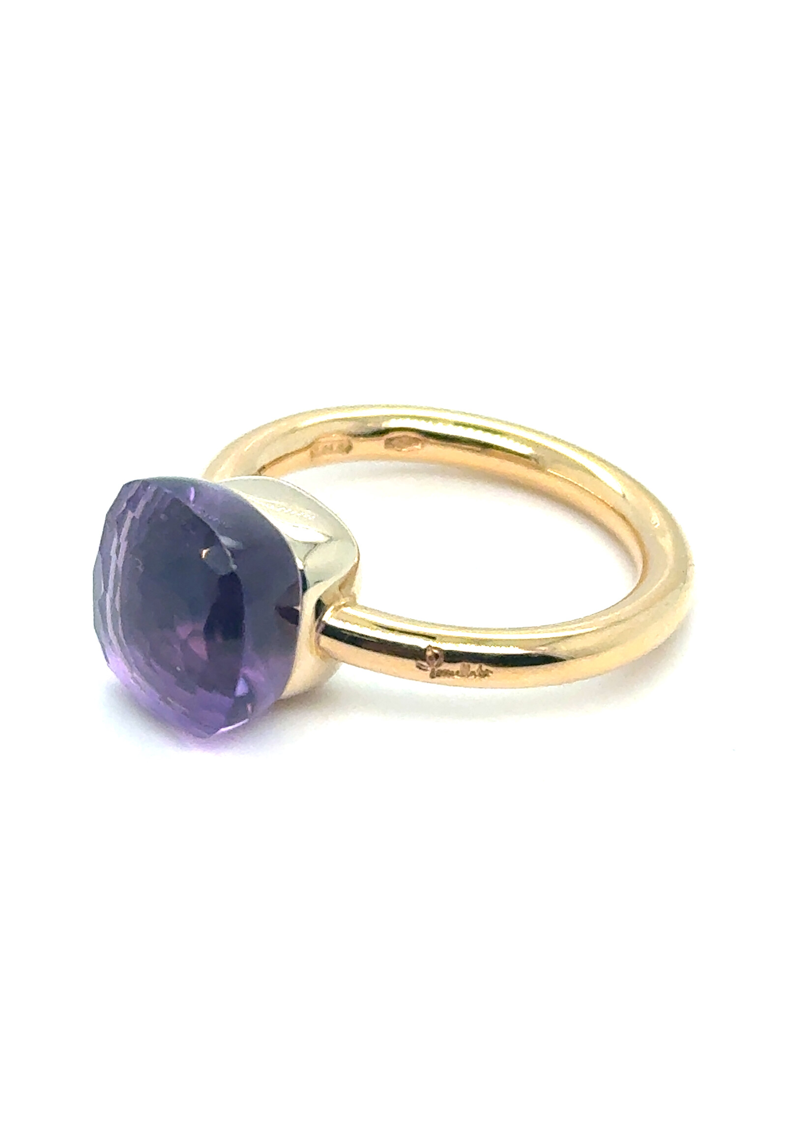 Vintage & Occasion Pomellato 18k  ring nudo met amethist - maat 17.5
