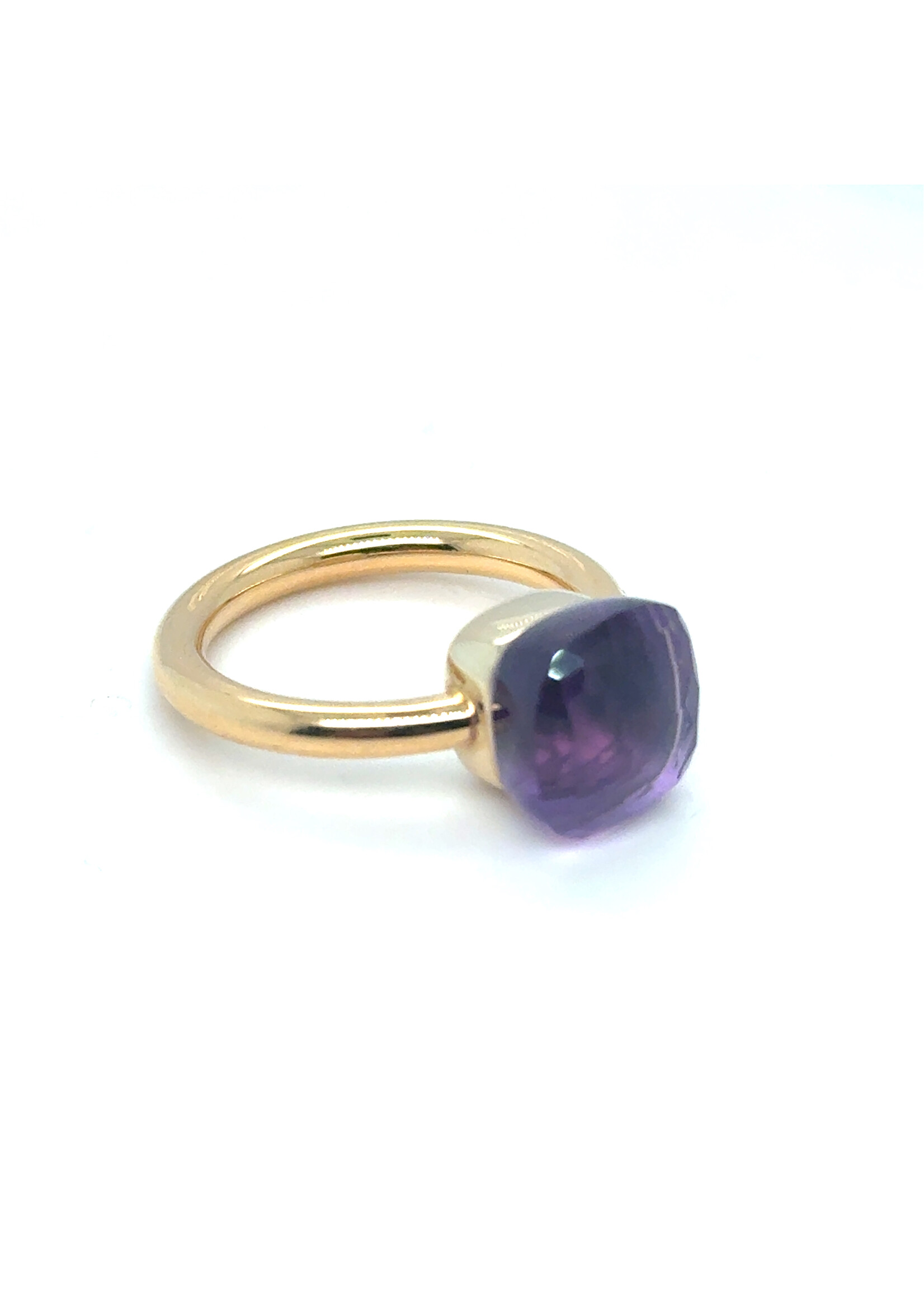 Vintage & Occasion Pomellato 18k  ring nudo met amethist - maat 17.5