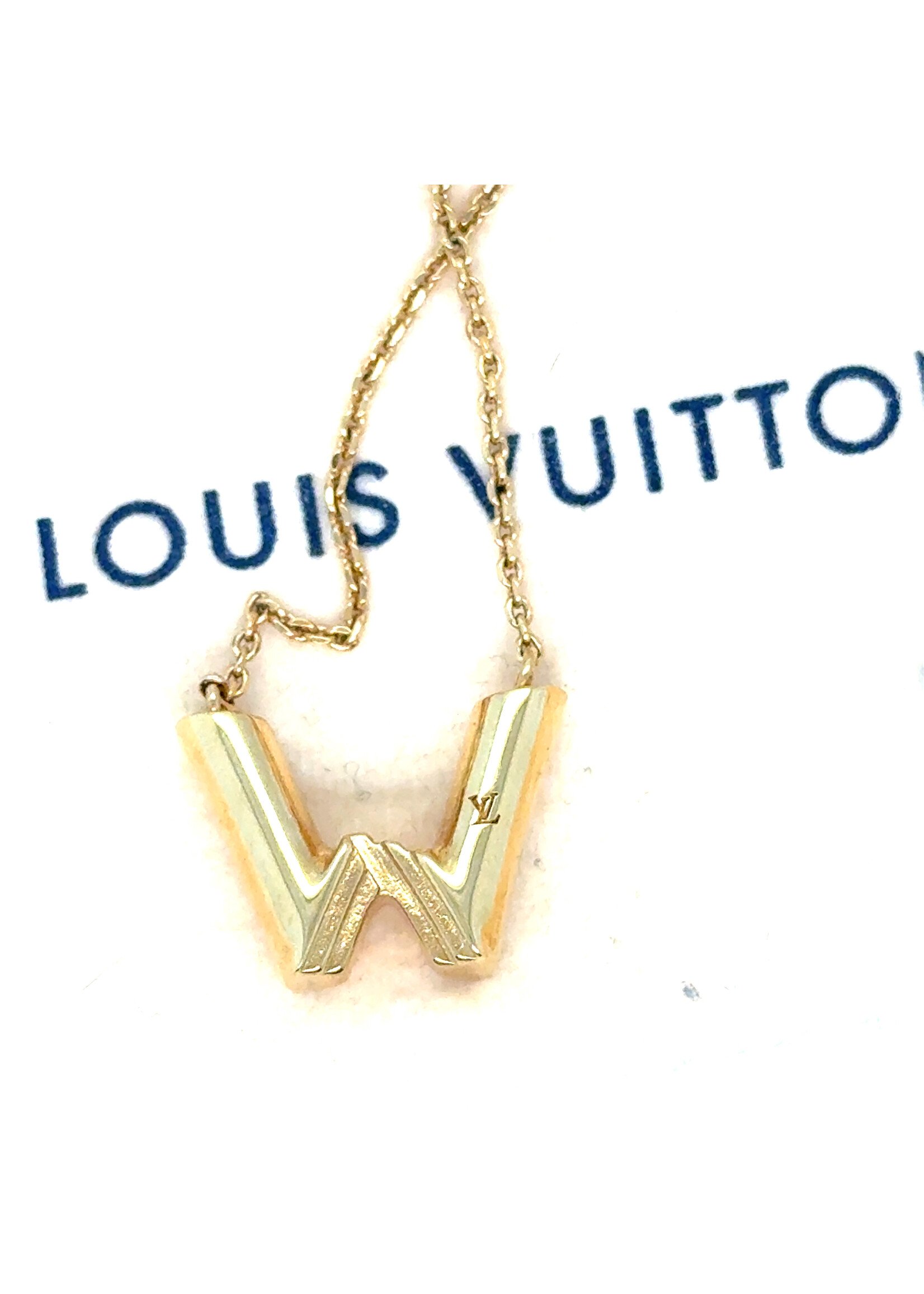 Vintage & Occasion Louis vuitton Ketting met letter W Lv collectie lv & me