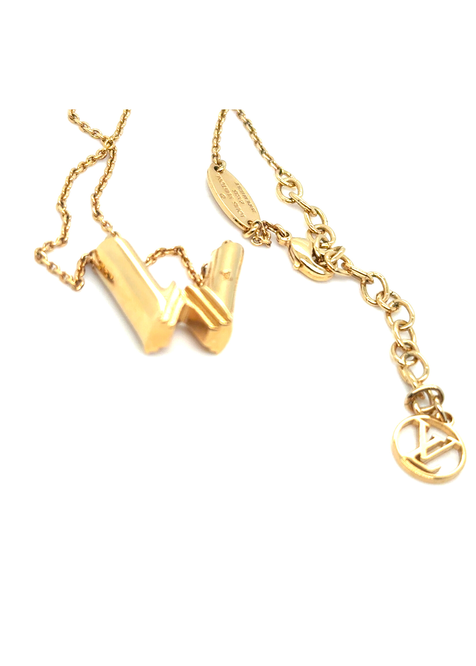 Vintage & Occasion Louis vuitton Ketting met letter W Lv collectie lv & me
