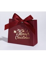 Cataleya jewels Merry Christmas cadeautasje – Bordeaux rood Cataleya jewels Merry Christmas cadeautasje – Bordeaux rood