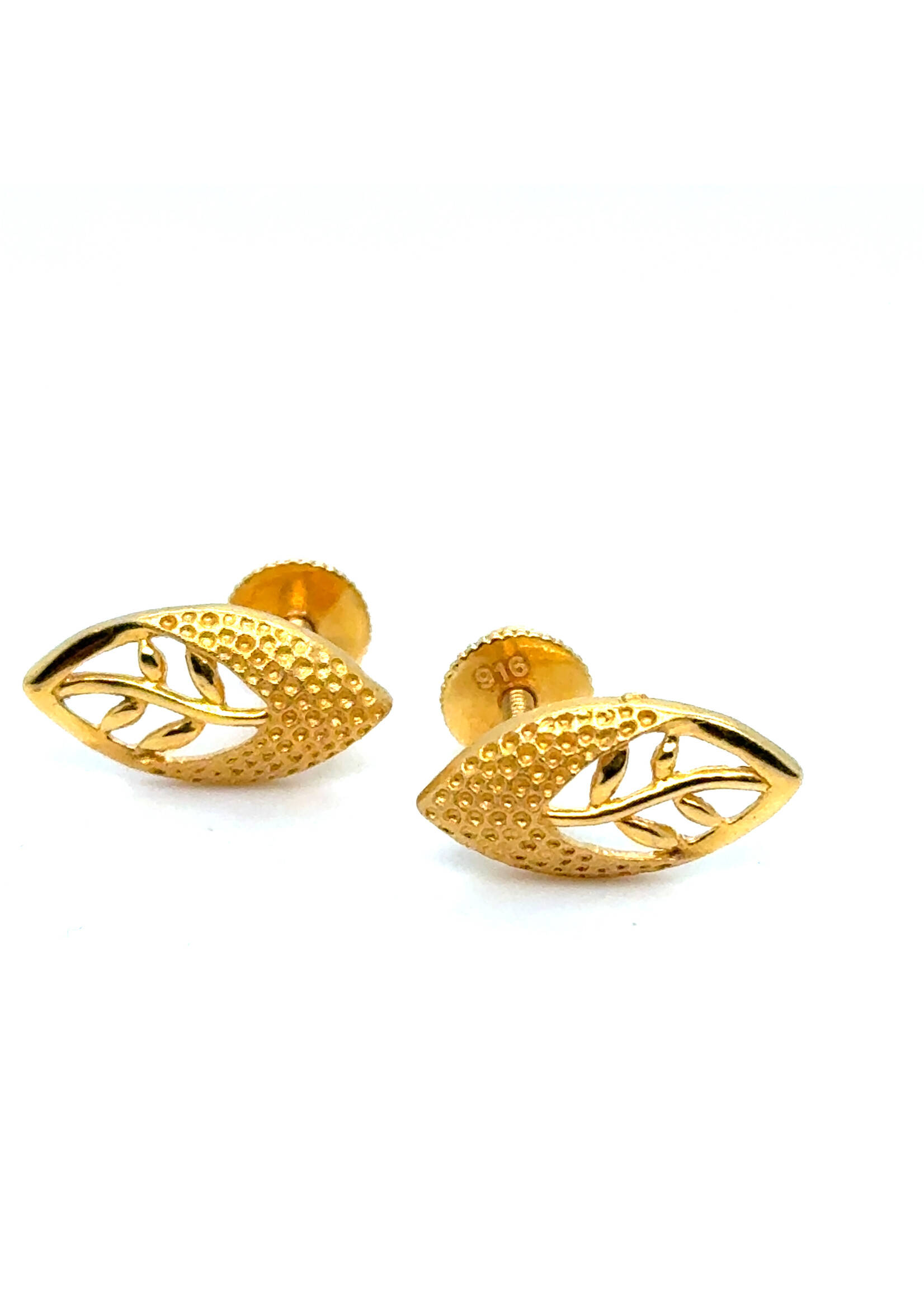 Vintage & Occasion Geelgouden oorknoppen 22k goud
