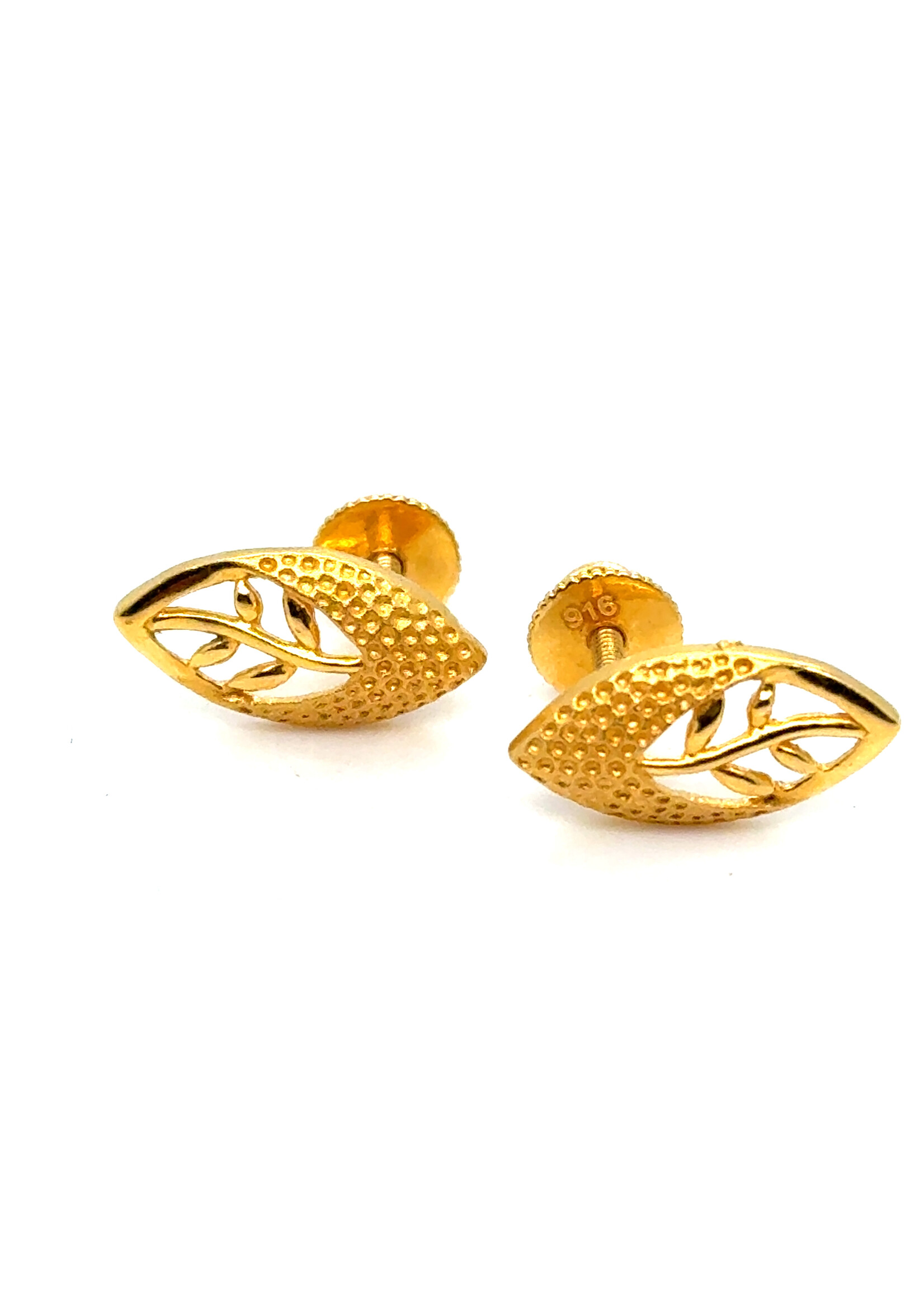Vintage & Occasion Geelgouden oorknoppen 22k goud