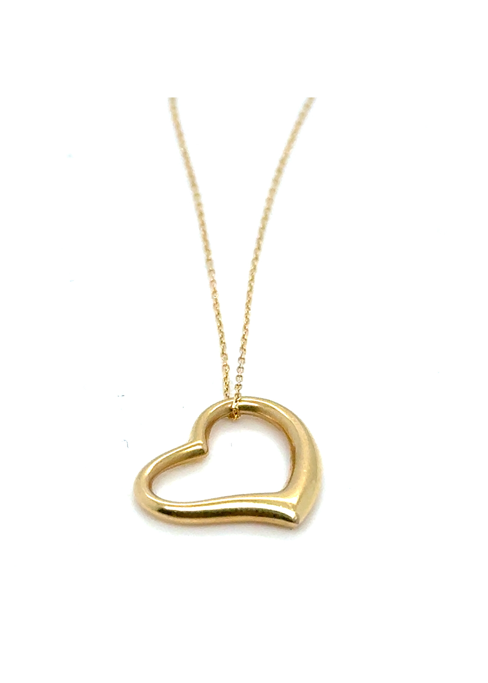 Vintage & Occasion Geelgouden ketting met hart