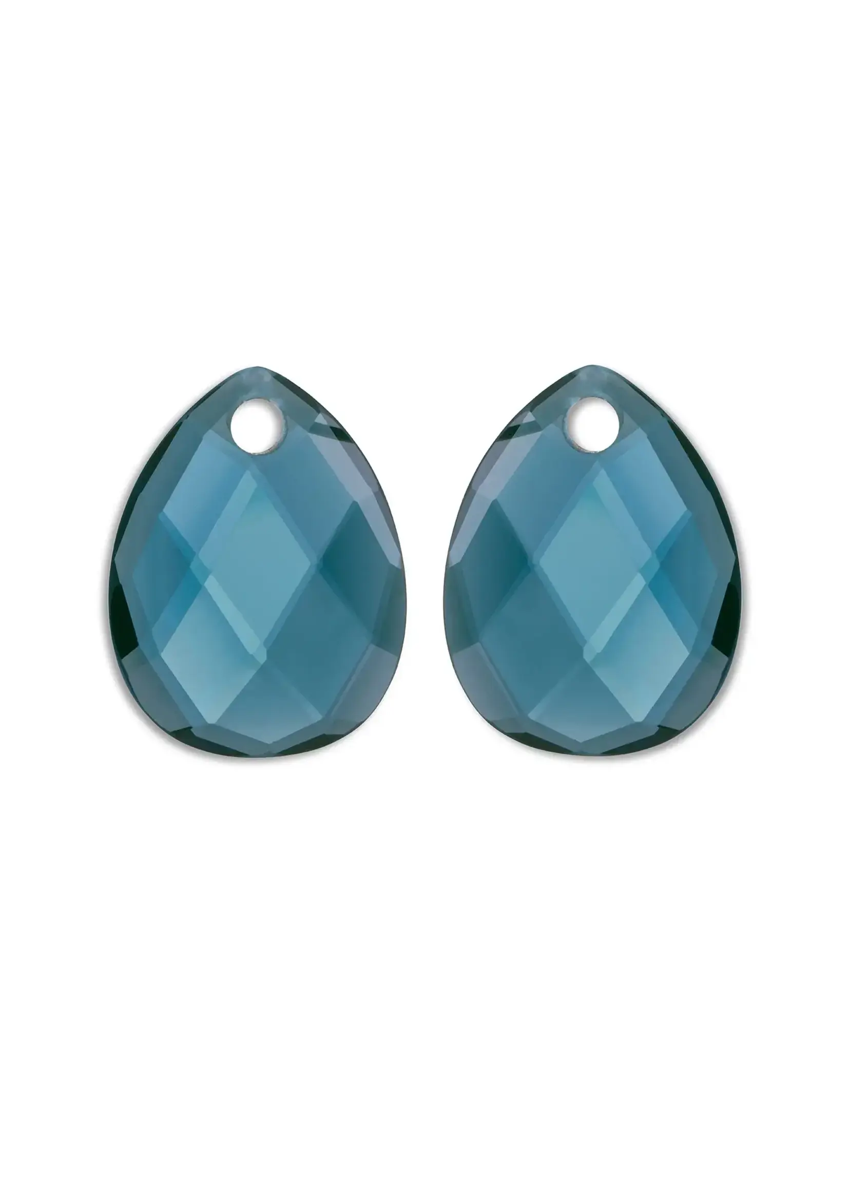 Sparkling Jewels EAGEM67 - Oorbel Edelstenen Ocean Topaz Quartz -  Afterglow