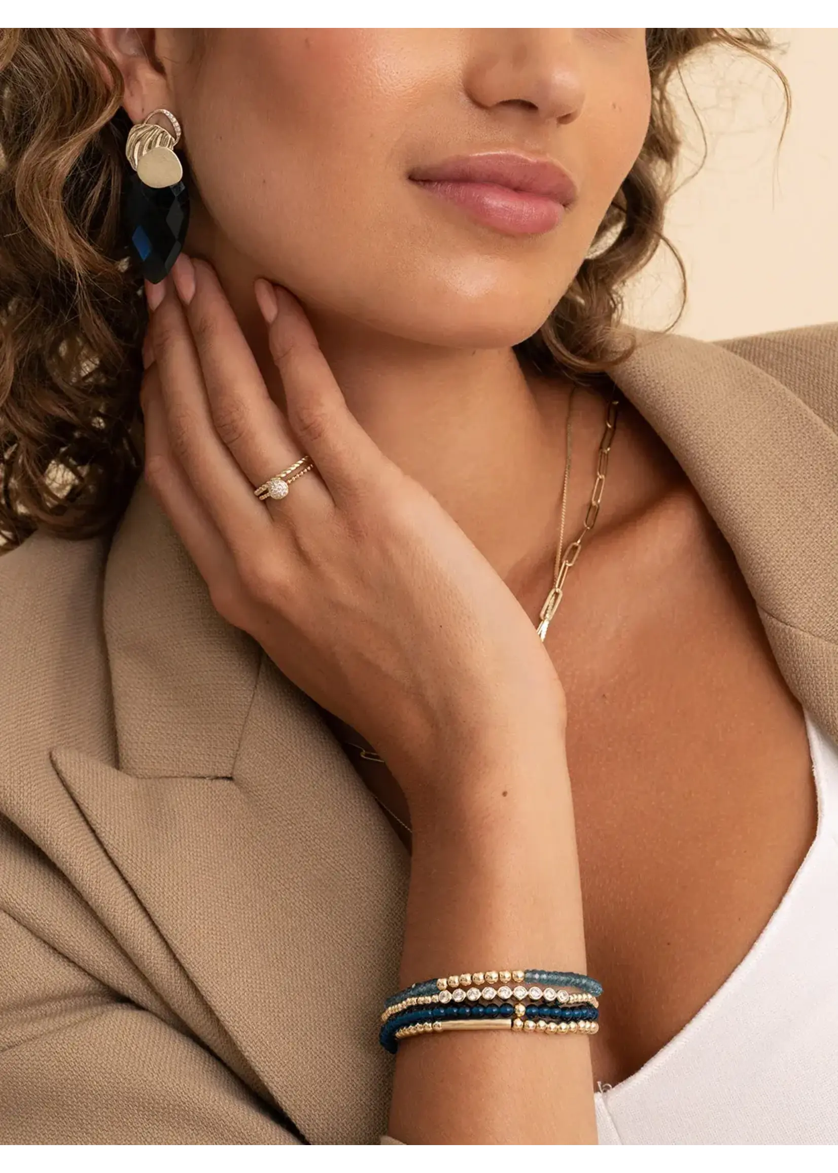 Sparkling Jewels SB-G-4MM-RLI-G67 - Reverse Universe Armband