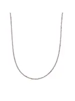 Sparkling Jewels NLK04G-G23 - Kralenketting 2mm Smokey Quartz 42+2cm