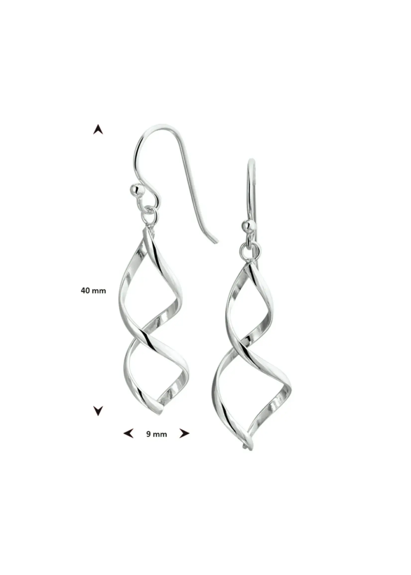 Cataleya jewels Oorhangers Franse Haak Zilver Gerhodineerd