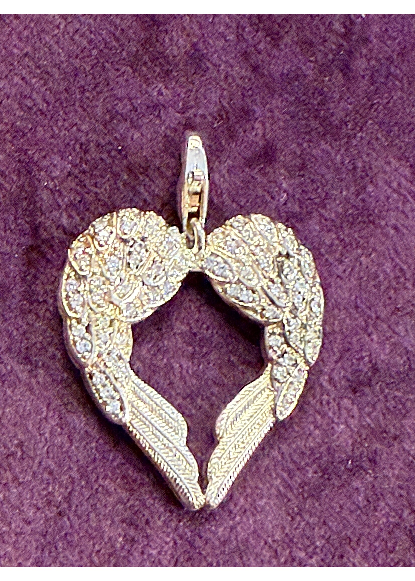 Vintage & Occasion Zilveren charm hanger engelen vleugels thomas sabo