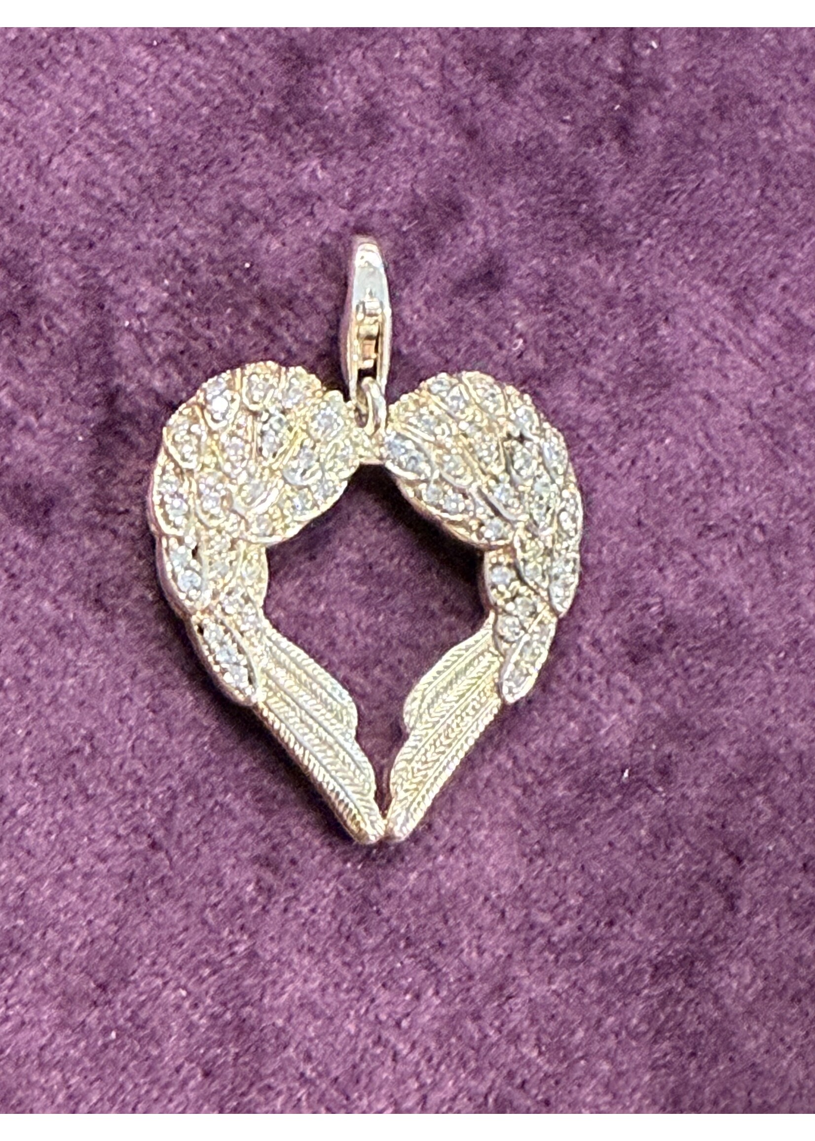 Vintage & Occasion Zilveren charm hanger engelen vleugels thomas sabo