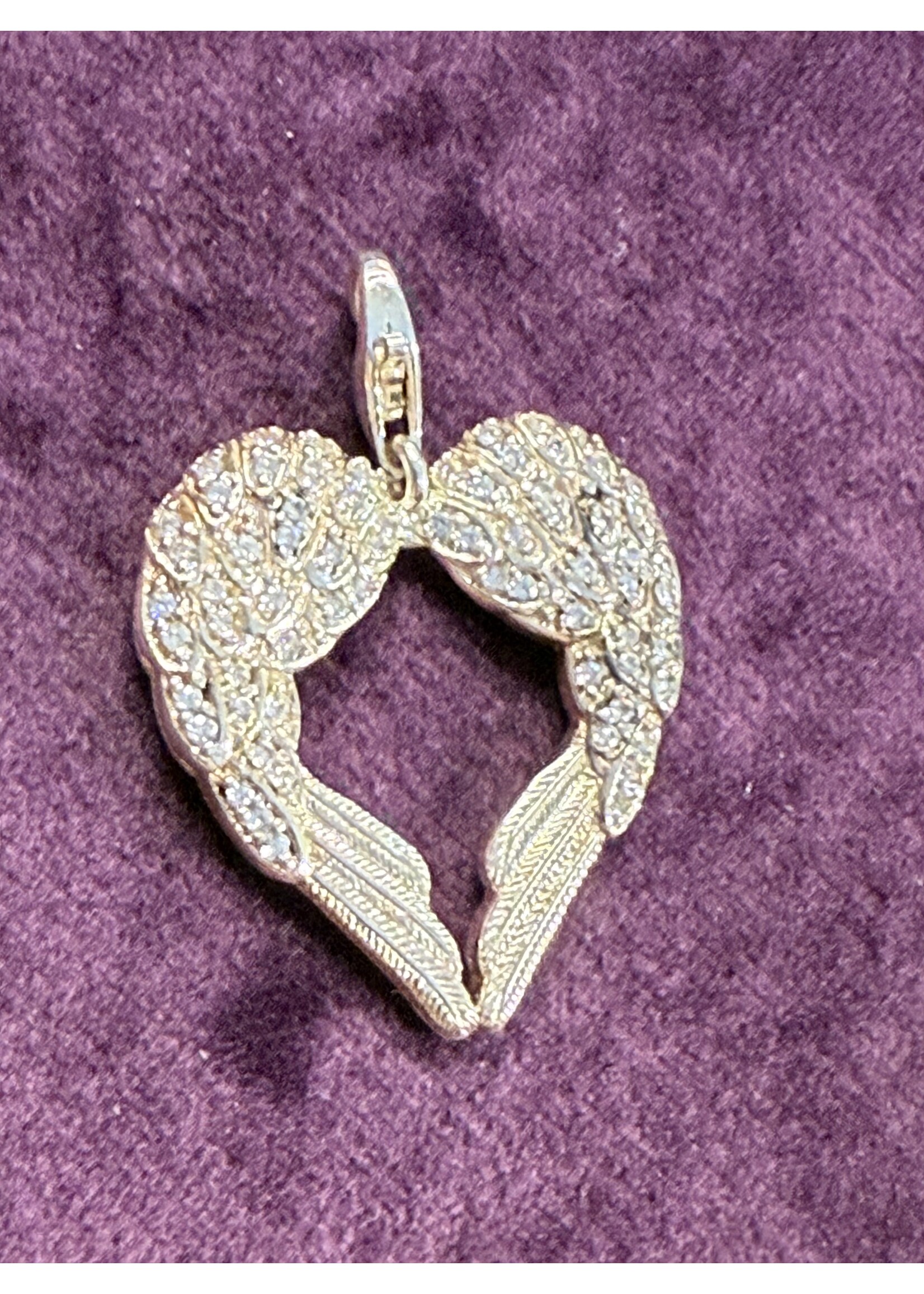 Vintage & Occasion Zilveren charm hanger engelen vleugels thomas sabo