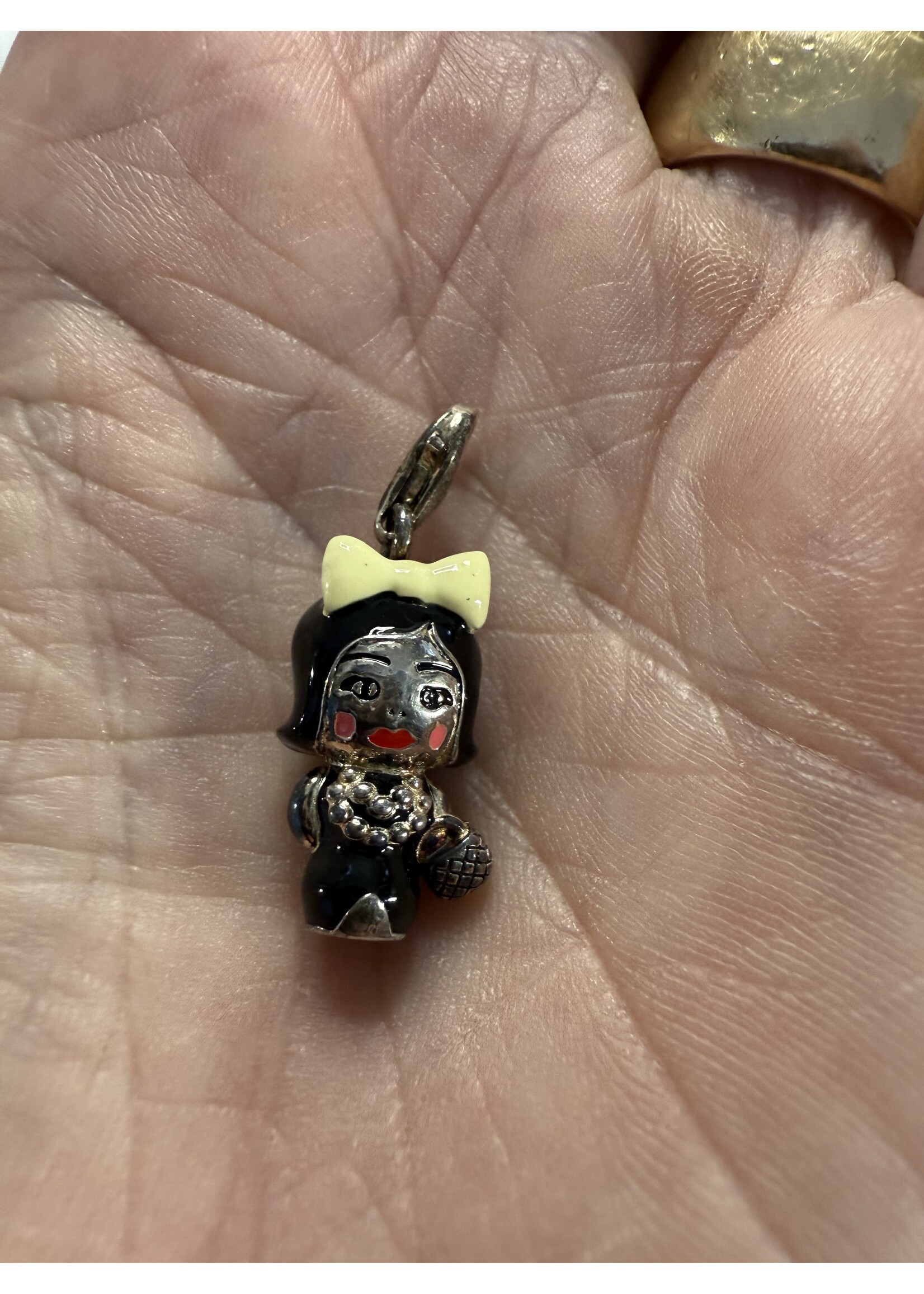 Vintage & Occasion Zilveren hanger charm dame Thomas sago