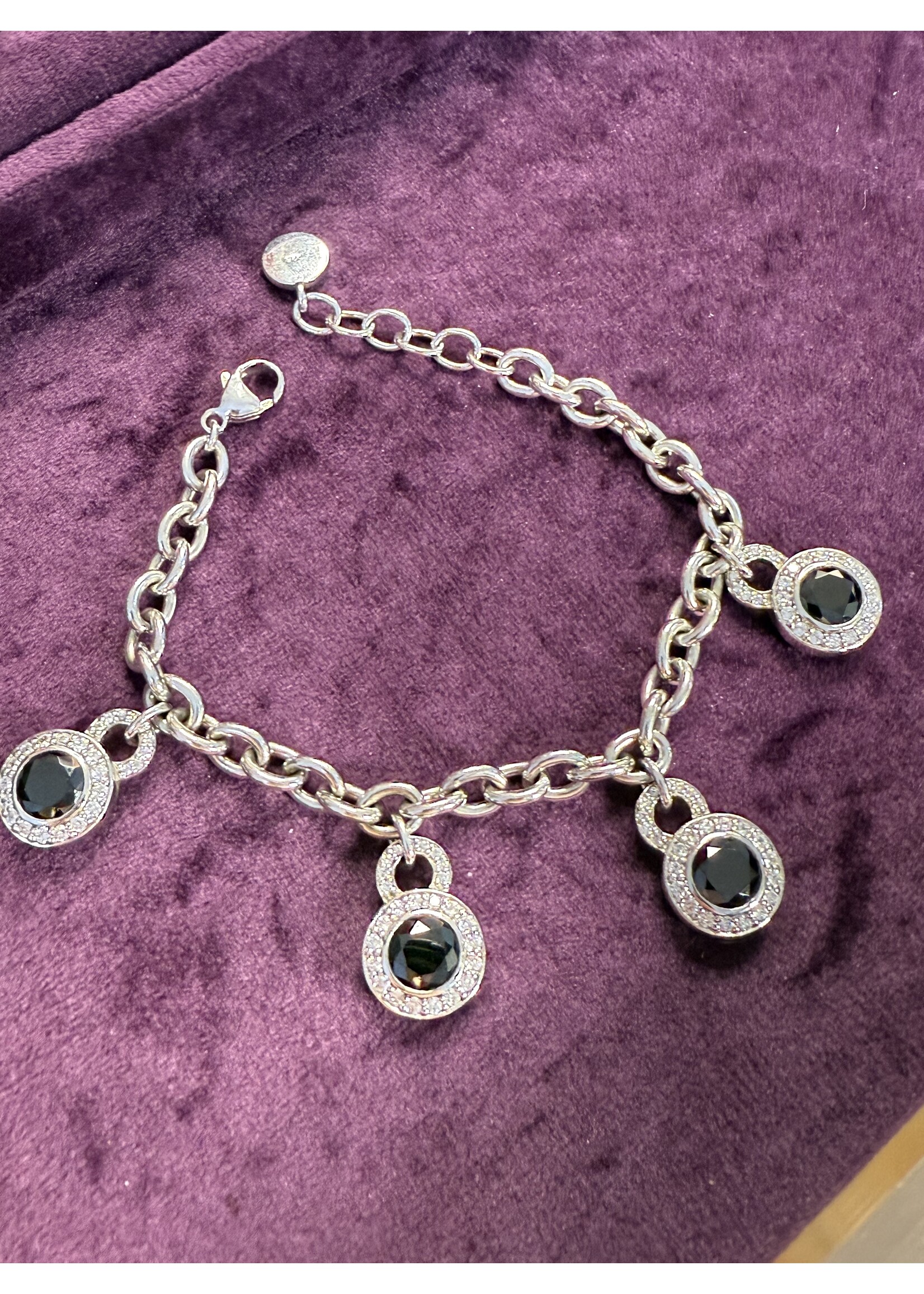 Vintage & Occasion Zilveren armband ti sento bedels jasseroen schakel - 20 cm