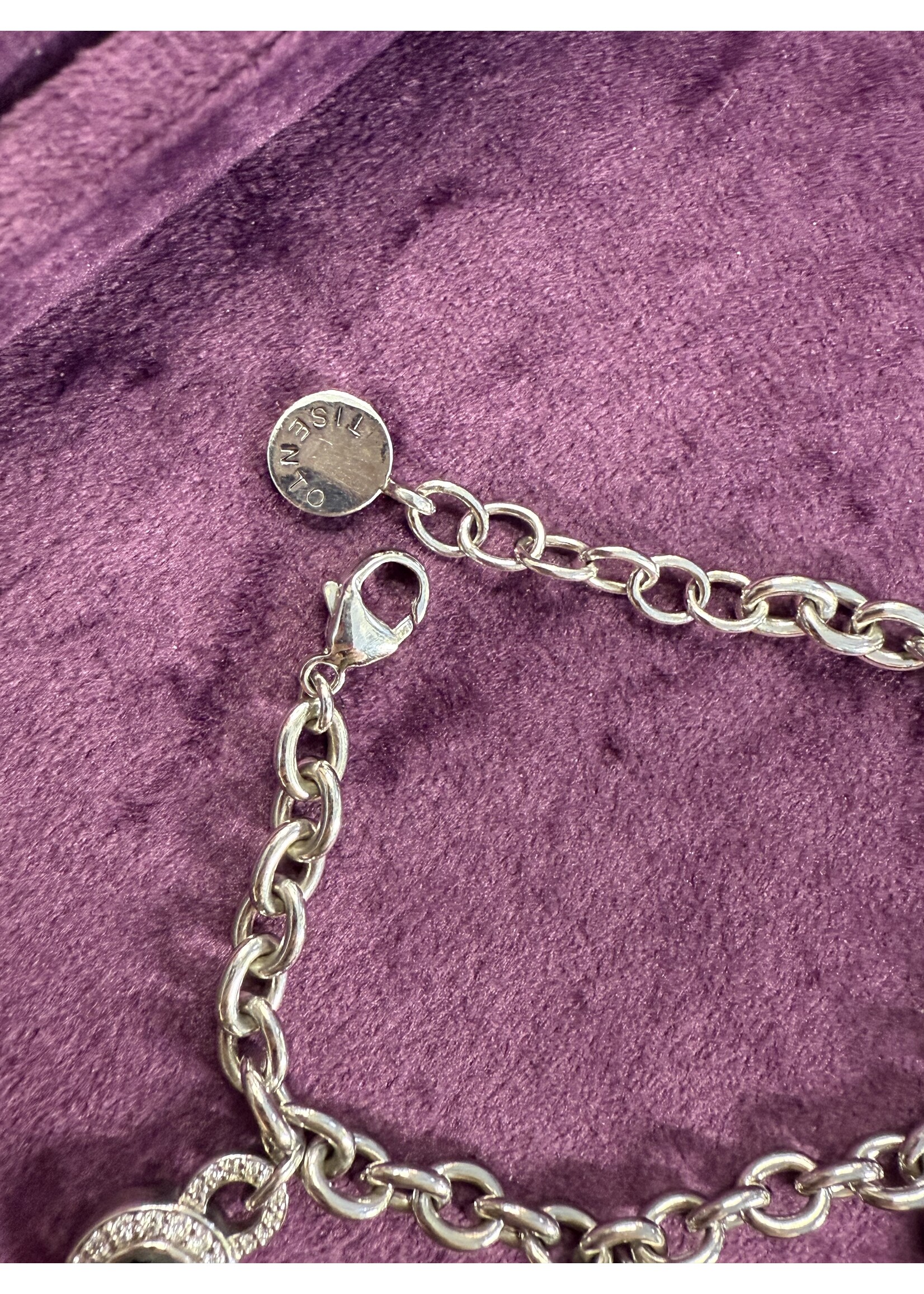 Vintage & Occasion Zilveren armband ti sento bedels jasseroen schakel - 20 cm