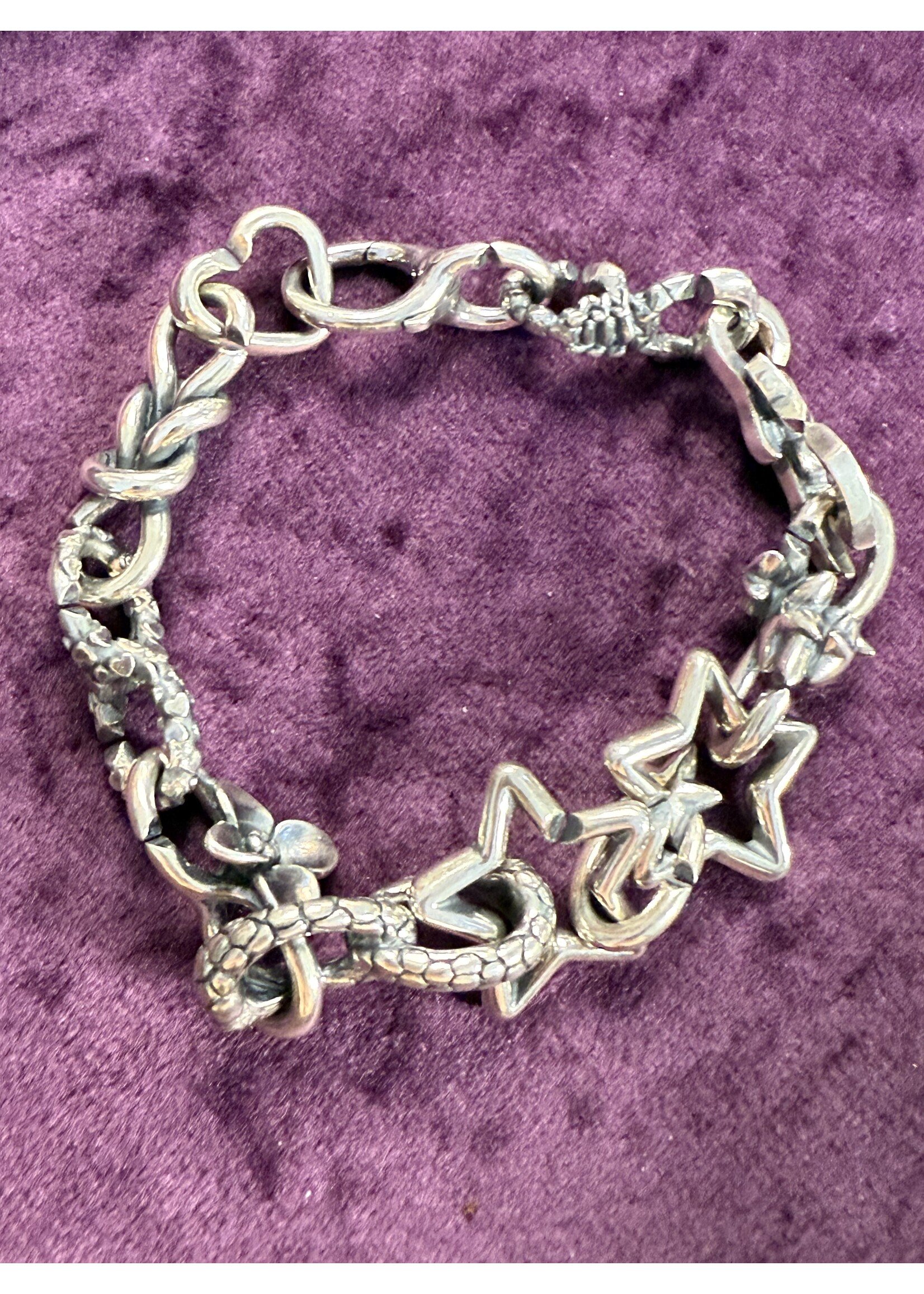 Vintage & Occasion Zilveren occasion trollbeads armband