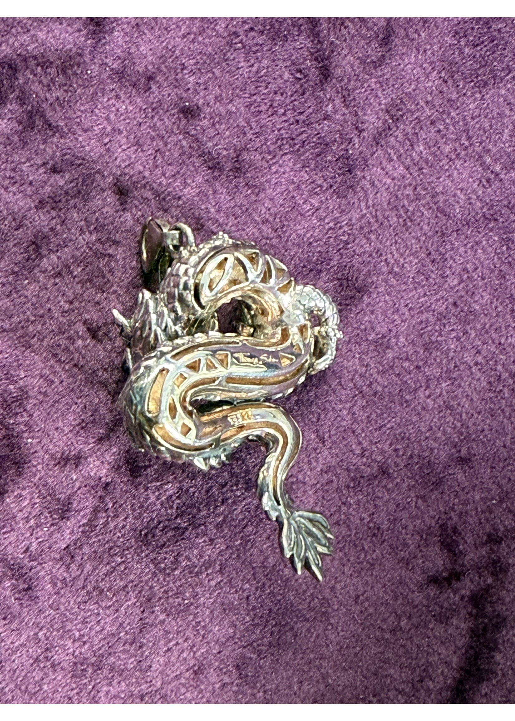 Vintage & Occasion Occasion zilveren hanger thomas sabo draak