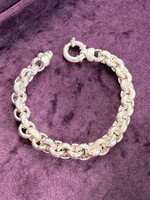 Vintage & Occasion Zilveren jasseron armband 21 cm