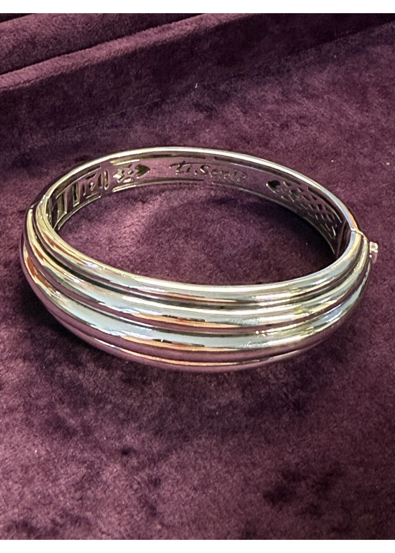 Vintage & Occasion Occasion zilveren bangle Ti Sento zilver bogen