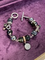 Vintage & Occasion Zilveren armband ti sento occasion met grijze