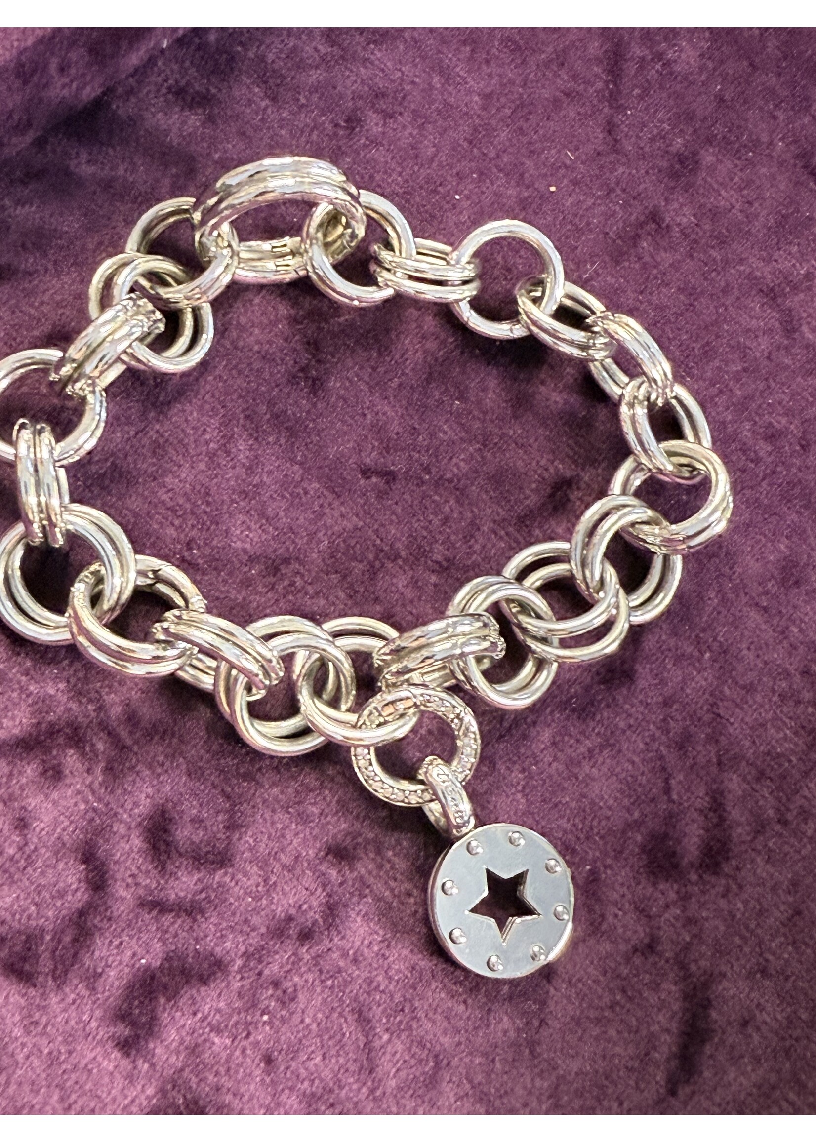 Vintage & Occasion Zilveren Ti sento bedel  armband met ster hanger