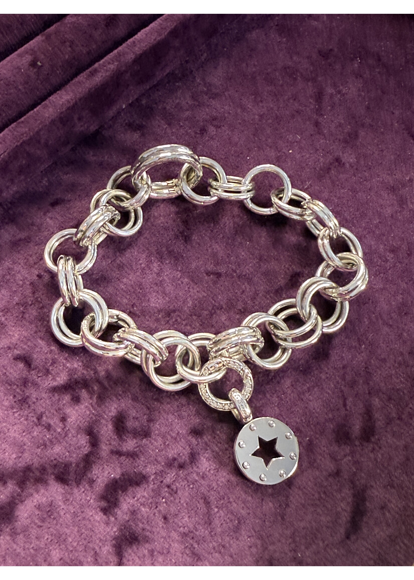 Vintage & Occasion Zilveren Ti sento bedel  armband met ster hanger