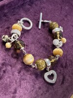 Vintage & Occasion Occasion zilveren armband ti sento met catseye