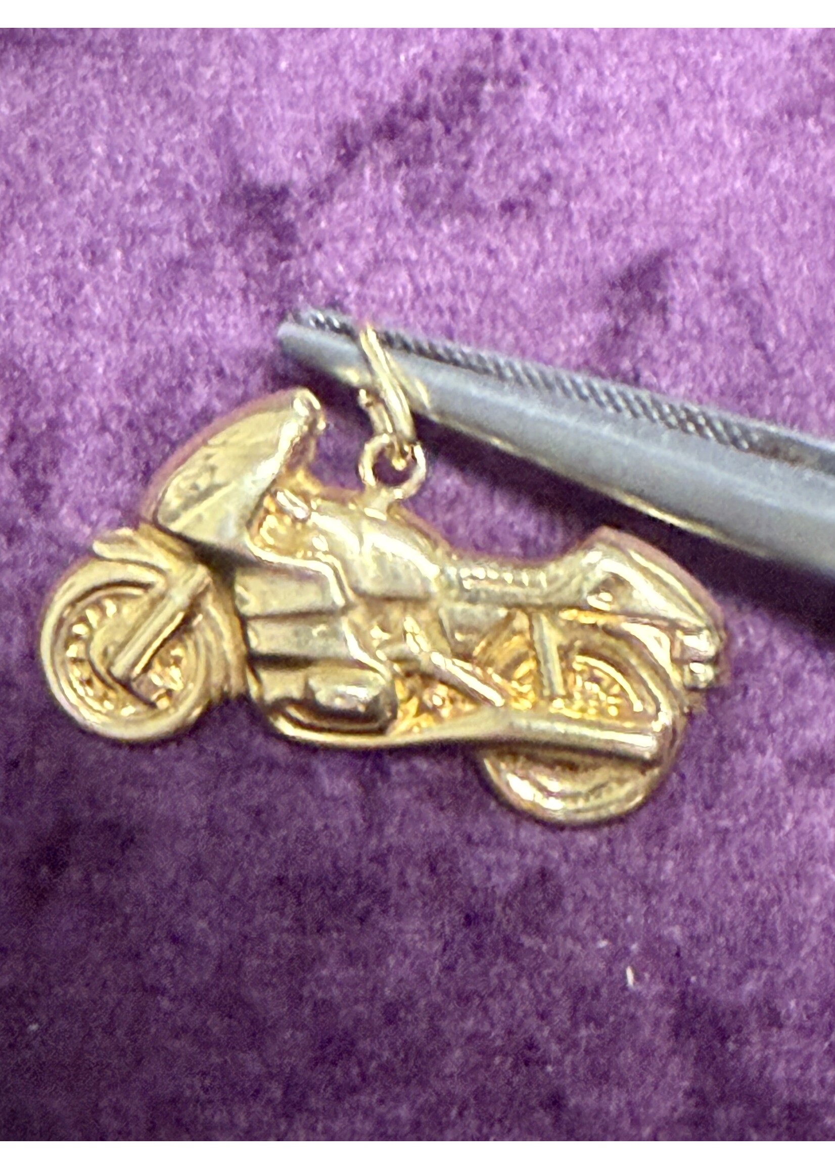 Vintage & Occasion Geelgouden 14 k hanger motor 3d