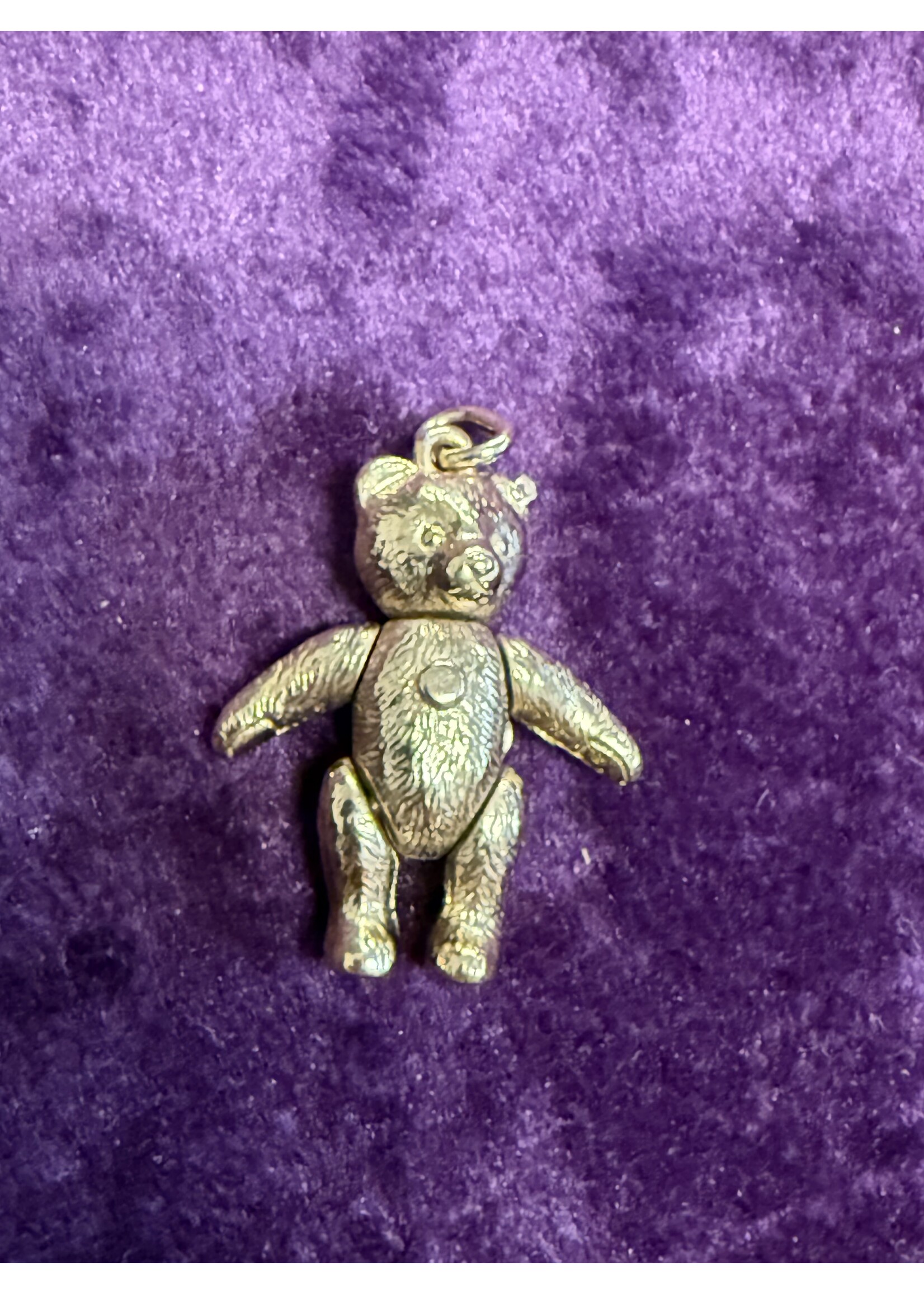 Vintage & Occasion Geelgouden 14k  hanger teddy beer 3d