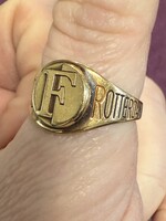 Vintage & Occasion Geelgouden 14k  ring Feyenoord - maat 20.5