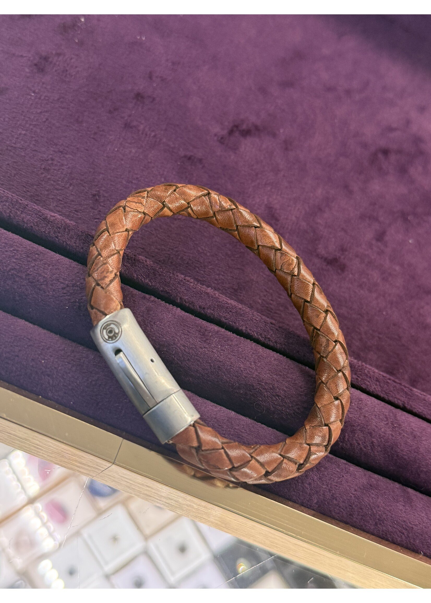 Zero Jewels Zero jewels Armband bruin 21cm