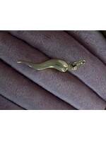 Vintage & Occasion Geelgouden hanger  gelukswortel 18k goud