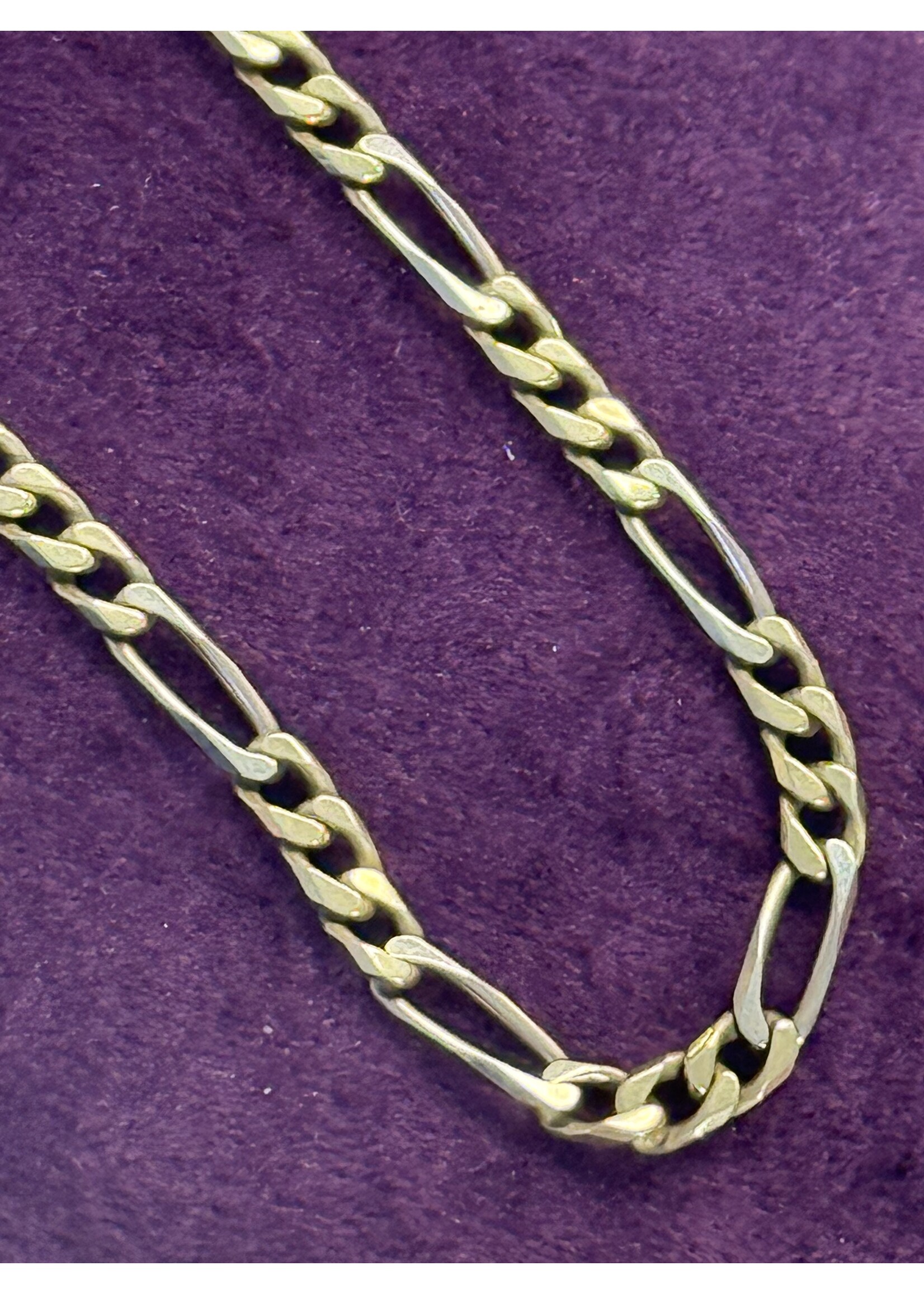 Vintage & Occasion Geelgouden figaro colier - lengte 50 cm